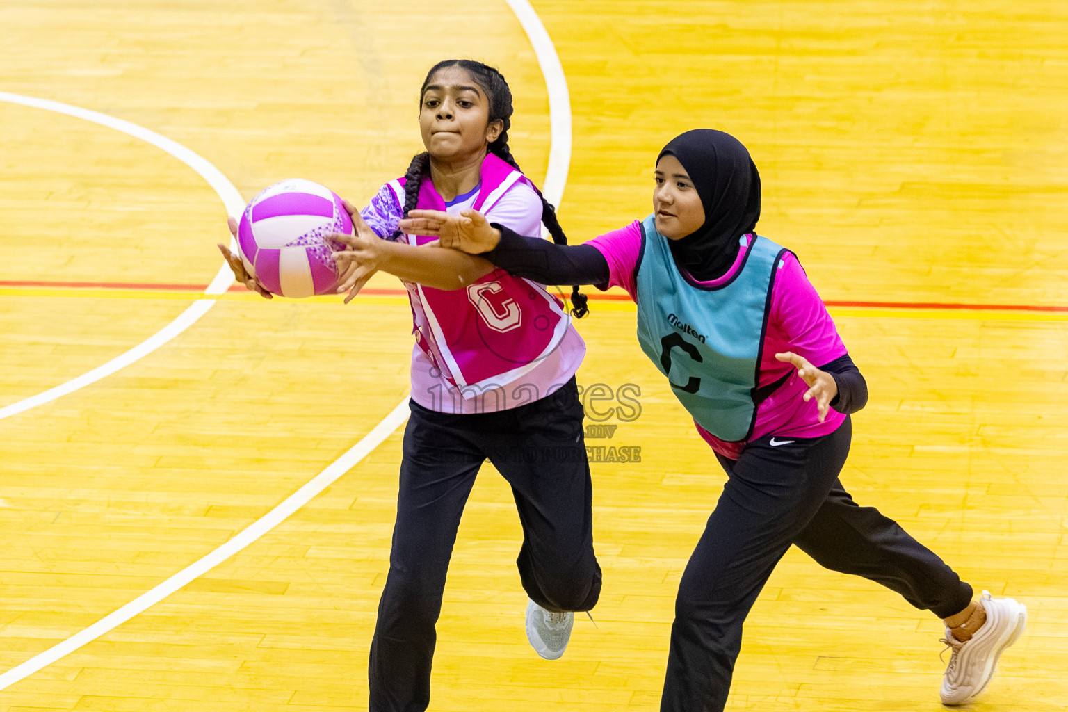 MV Netters vs N Sports A in Day 3 of 24th Milo Netball Association Championship held in Social Center at Male', Maldives on Wednesday, 3rd September 2025. Photos: Mohamed MahfoozMoosa / images.mv