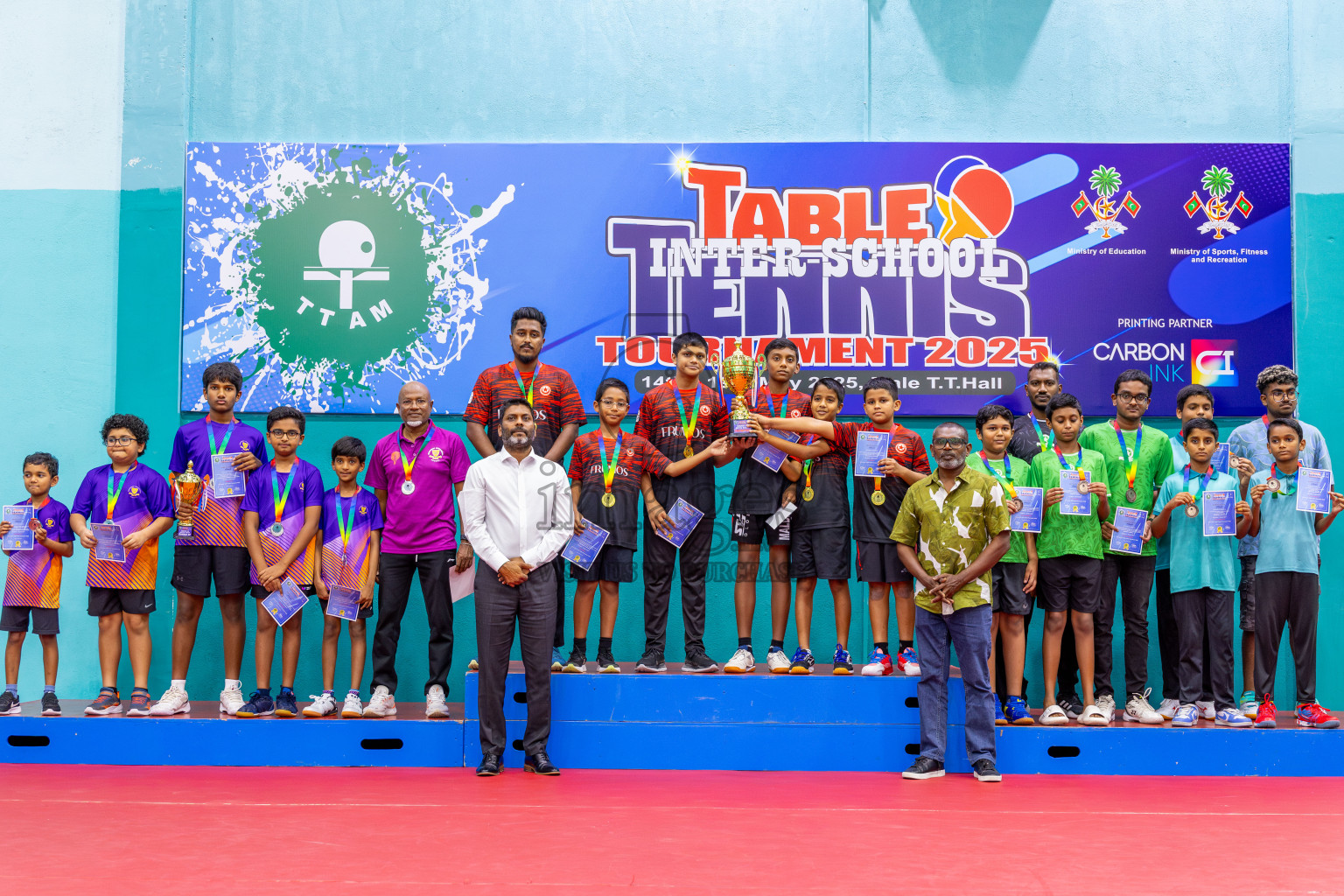 Day 8 of Interschool Table Tennis Tournament 2025 held at Male' TT Hall, Male', Maldives on Thursday, 22nd May 2025.
Photos by: Ismail Thoriq / images.mv