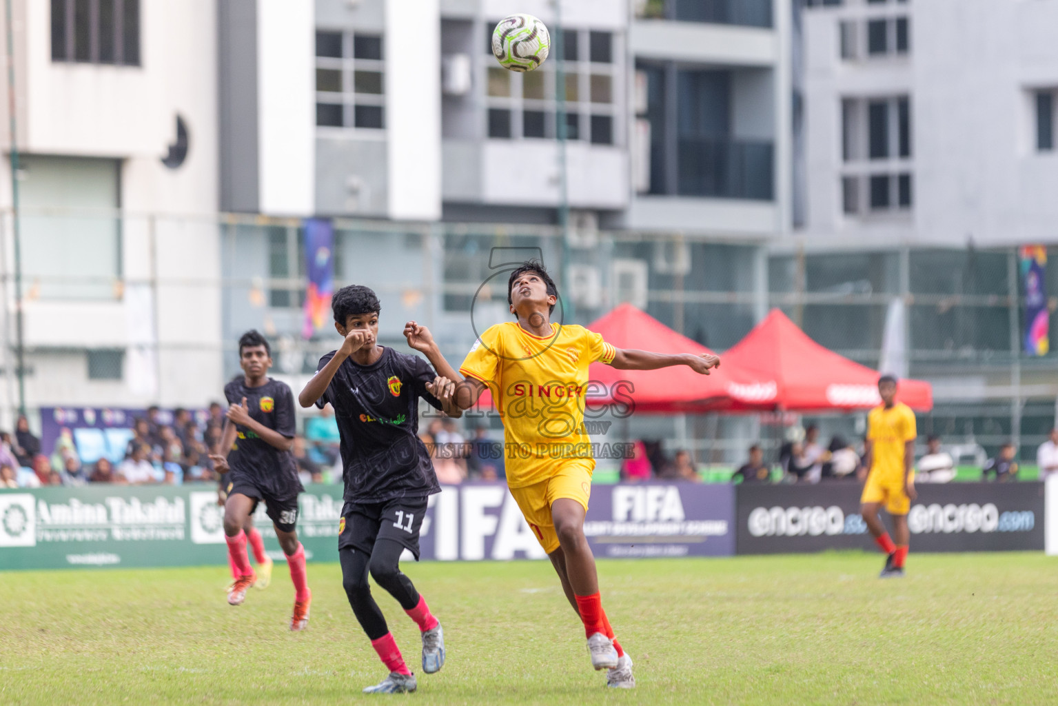 United Victory vs Victory Sports Club  (U14) in Day 5 of Dhivehi Youth League 2024 held at Henveiru Stadium on Friday 29th November 2024. Photos: Shuu Abdul Sattar/ Images.mv