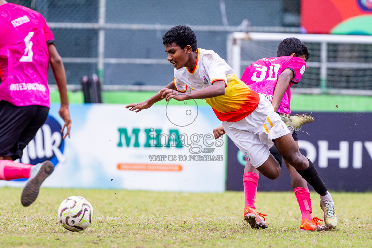 Club Eagles vs United Victory (U14) in Day 11 of Dhivehi Youth League 2024 held at Henveiru Stadium on Tuesday, 17th December 2024. Photos: Nausham Waheed / Images.mv