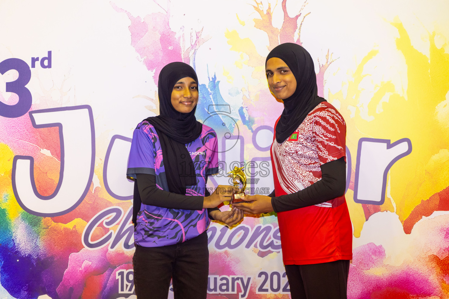 Closing ceremony of 3rd Netball Junior Championship, held at Social Center on Saturday, 25th January 2025 . Photos: Nausham Waheed / images.mv