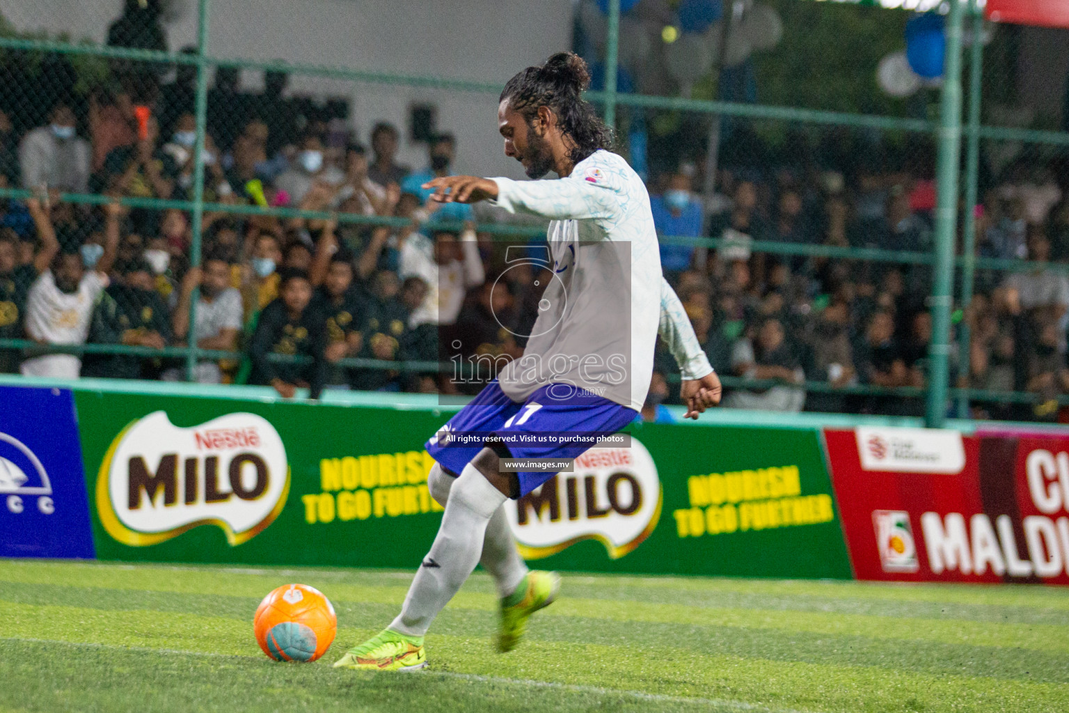 Prison Club vs MACL in the Quarter Finals of Club Maldives 2021 held at Hulhumale;, on 12th December 2021 Photos: Nasam / images.mv