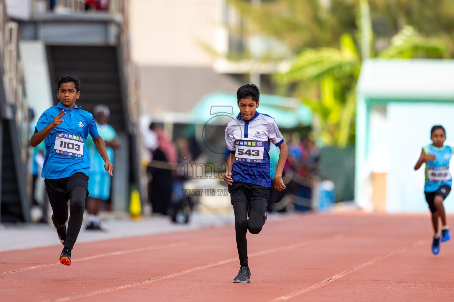 Day 2 of MWSC Interschool Athletics Championships 2024 held in Hulhumale Running Track, Hulhumale, Maldives on Sunday, 10th November 2024. Photos by: Ismail Thoriq / Images.mv