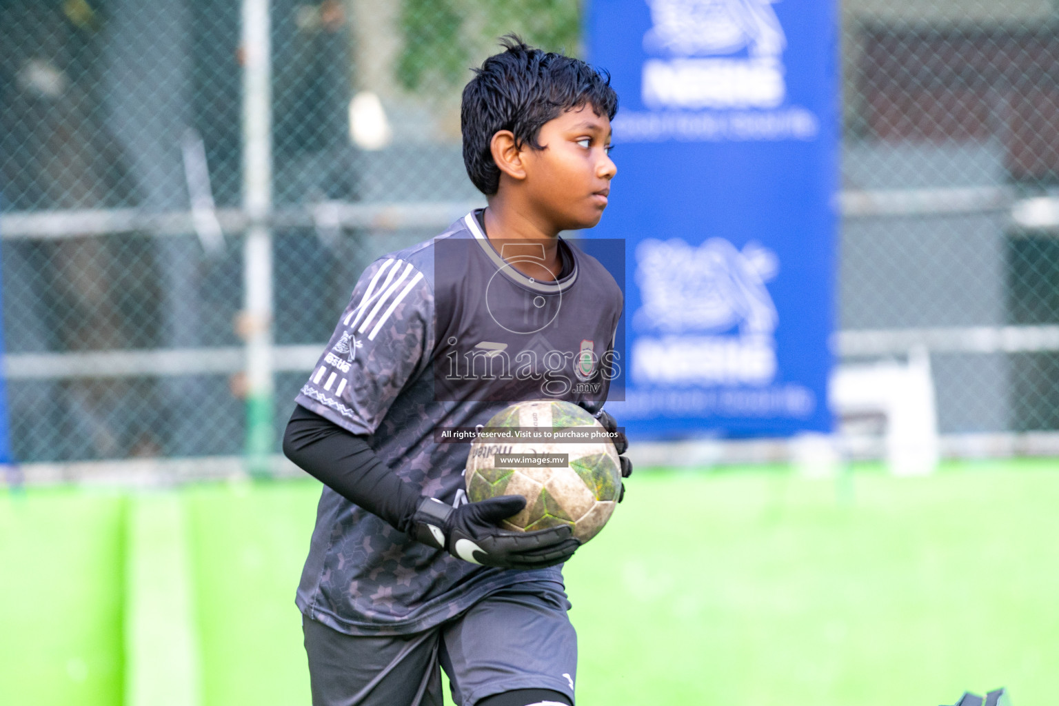 Day 3 of Nestle Kids Football Fiesta, held in Henveyru Football Stadium, Male', Maldives on Friday, 13th October 2023 Photos: Nausham Waheed/ images.mv