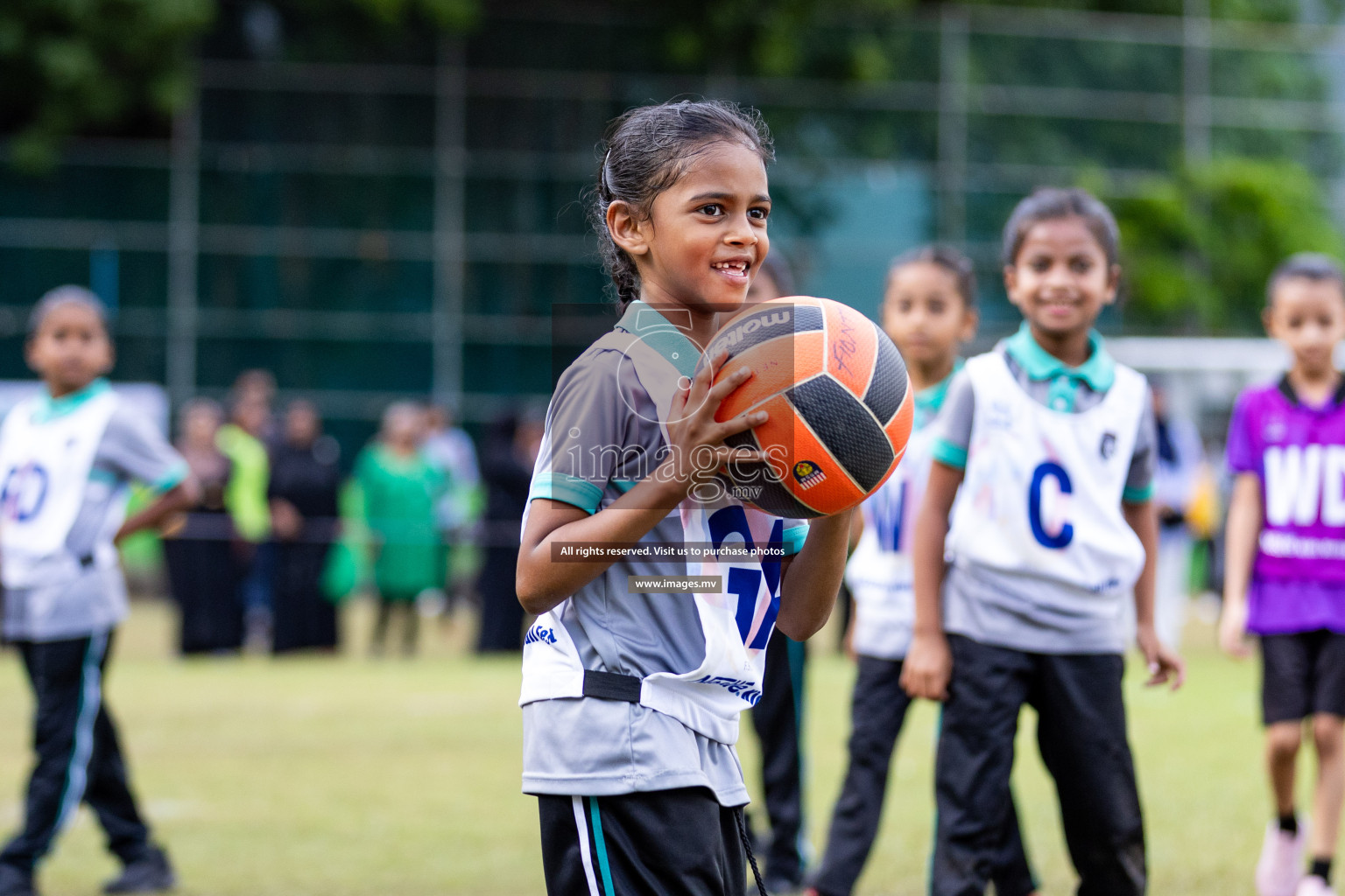 Day 2 of Nestle' Kids Netball Fiesta 2023 held in Henveyru Stadium, Male', Maldives on Thursday, 1st December 2023. Photos by Nausham Waheed / Images.mv