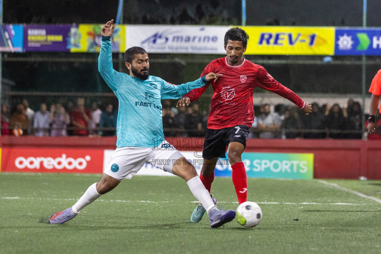 ADh Maamigili vs ADh Mahibadhoo in Day 21 of Golden Futsal Challenge 2024 was held on Sunday , 4th February 2024 in Hulhumale', Maldives Photos: Nausham Waheed / images.mv