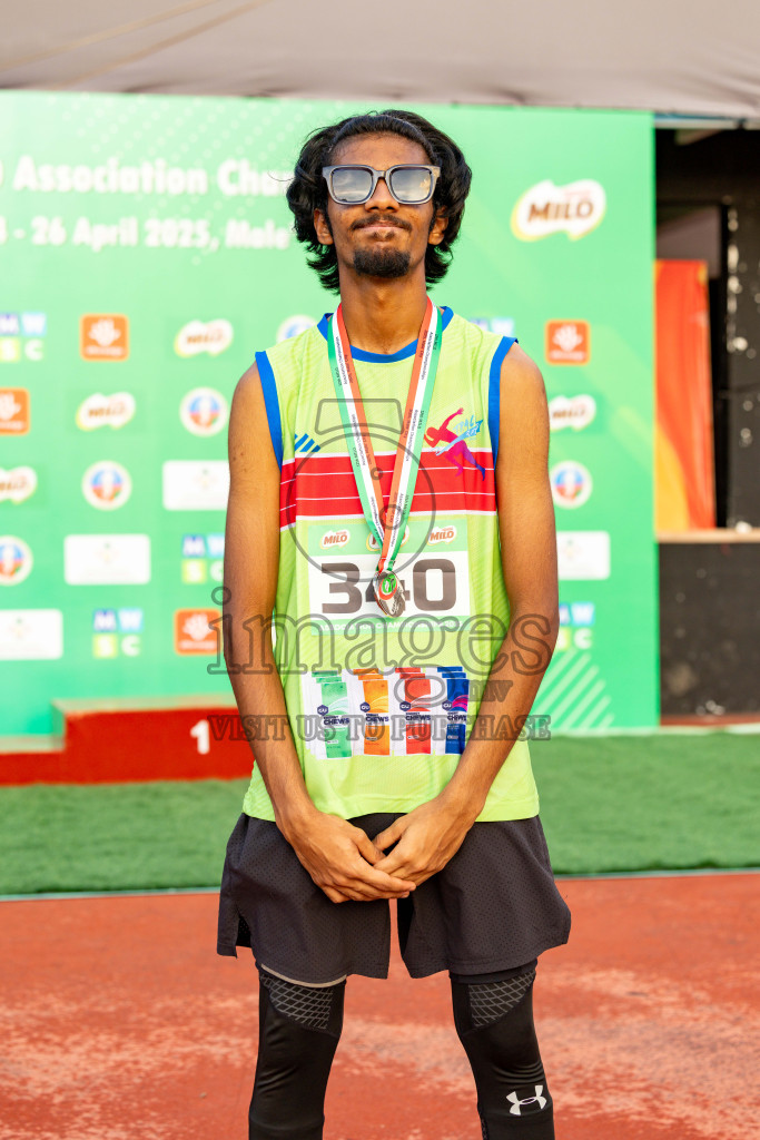 Day 2 of 12th Milo Association Championships was held in Ekuveni Track at Male', Maldives on Friday, 25th April 2025. Photos: Hassan Simah / images.mv