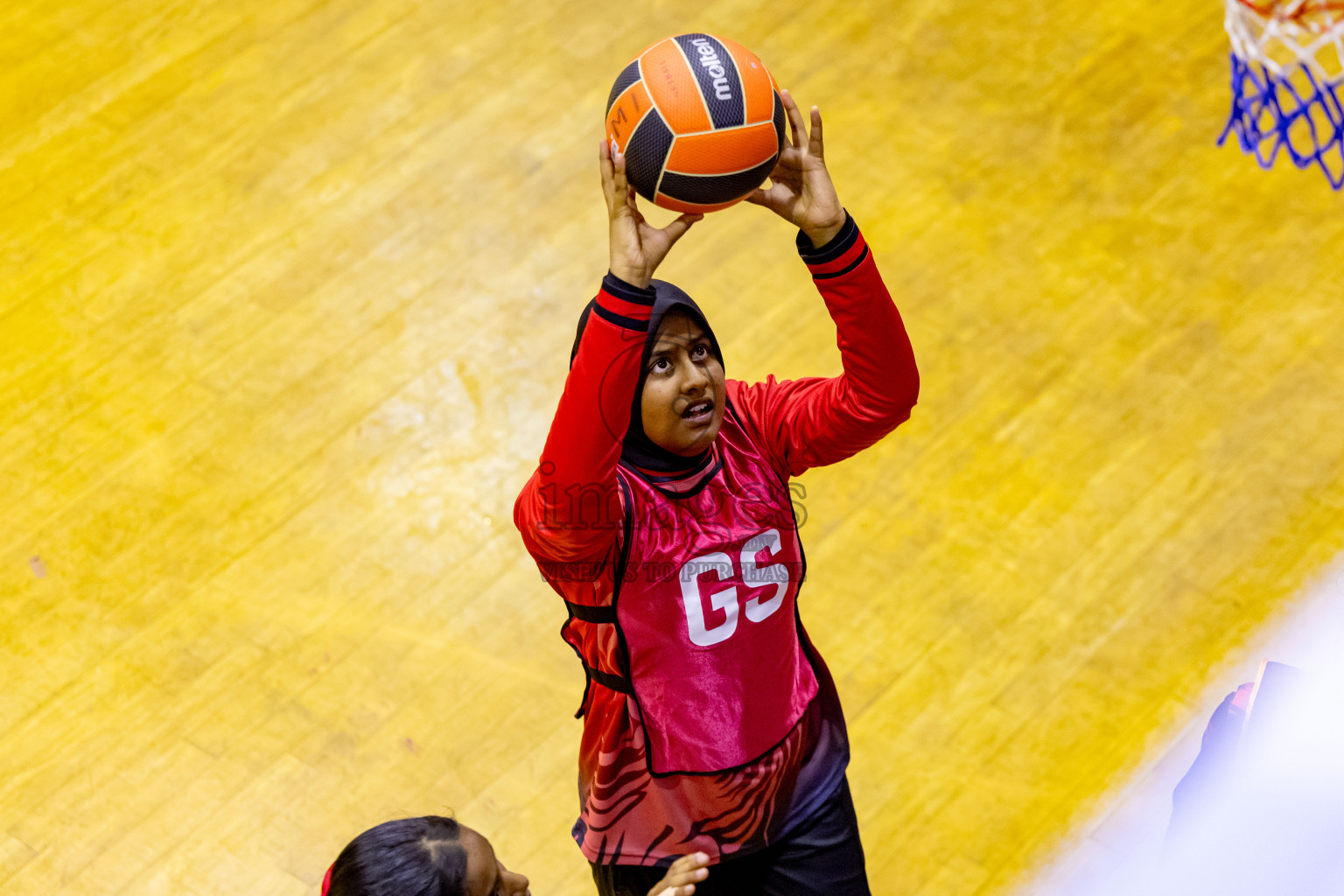 Day 8 of 25th Inter-School Netball Tournament was held in Social Center at Male', Maldives on Sunday, 18th August 2024. Photos: Nausham Waheed / images.mv