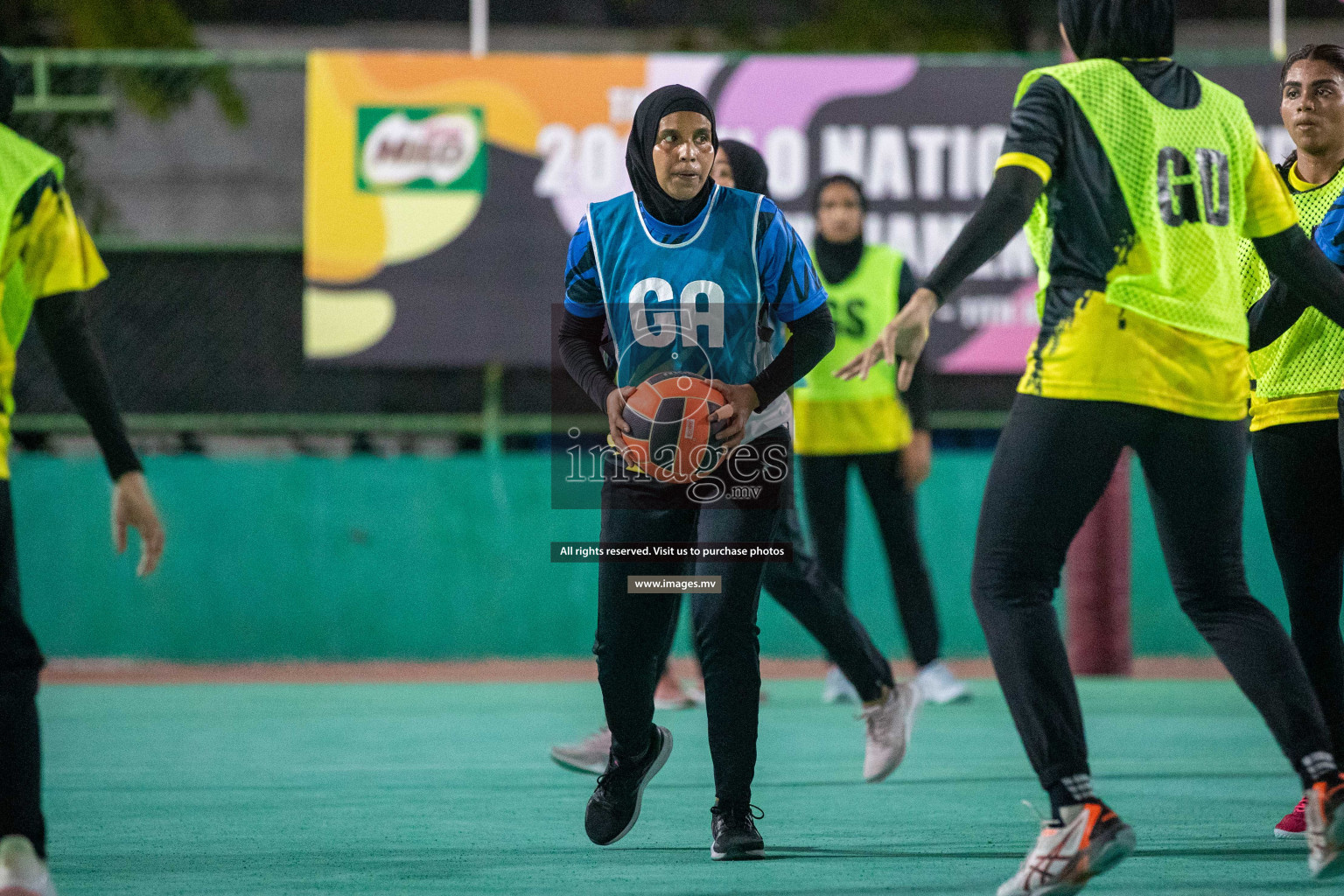 Day 7 of 20th Milo National Netball Tournament 2023, held in Synthetic Netball Court, Male', Maldives on 5th June 2023 Photos: Nausham Waheed/ Images.mv