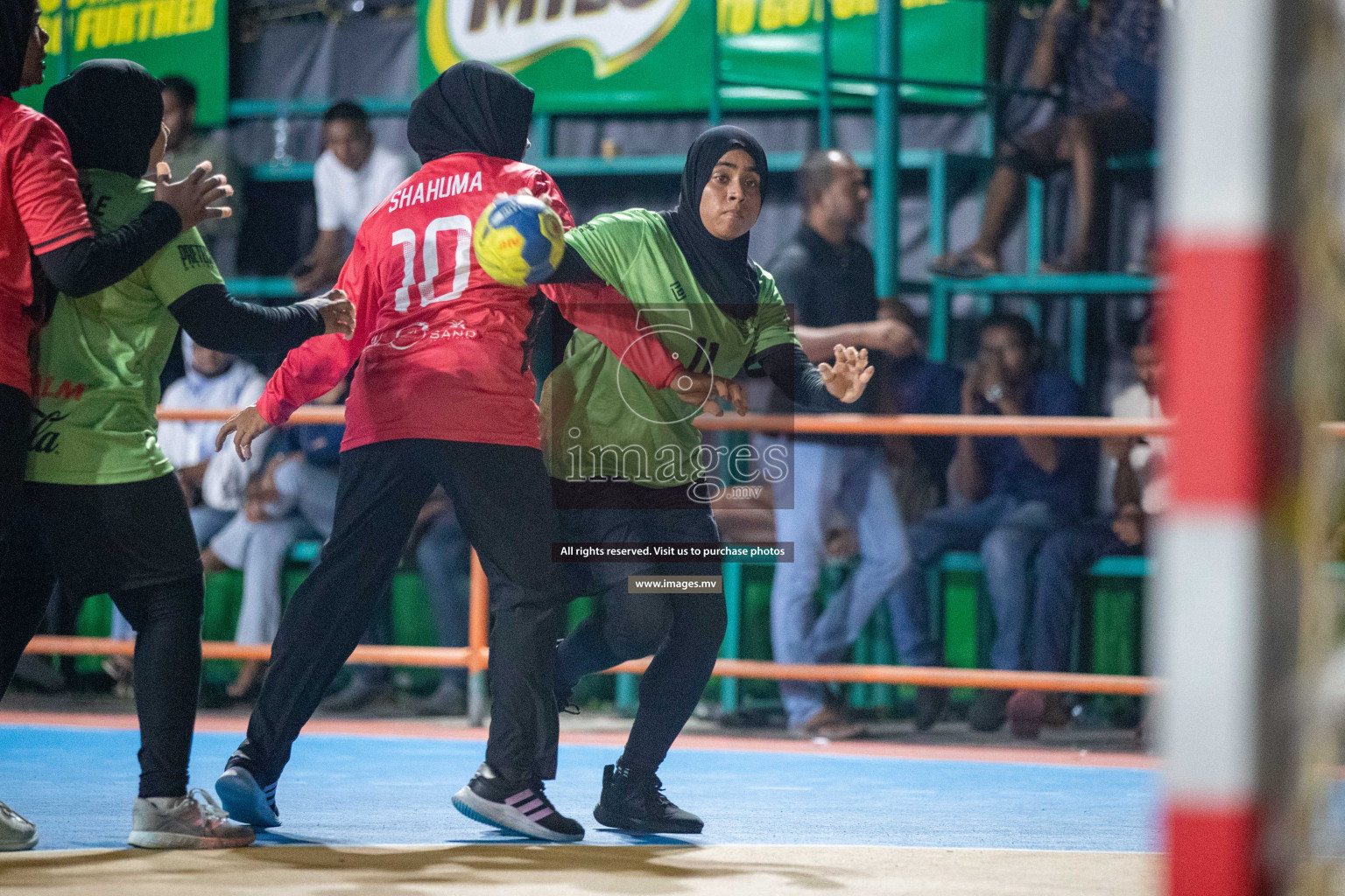 Day 9 of 6th MILO Handball Maldives Championship 2023, held in Handball ground, Male', Maldives on 28th May 2023 Photos: Nausham Waheed/ Images.mv