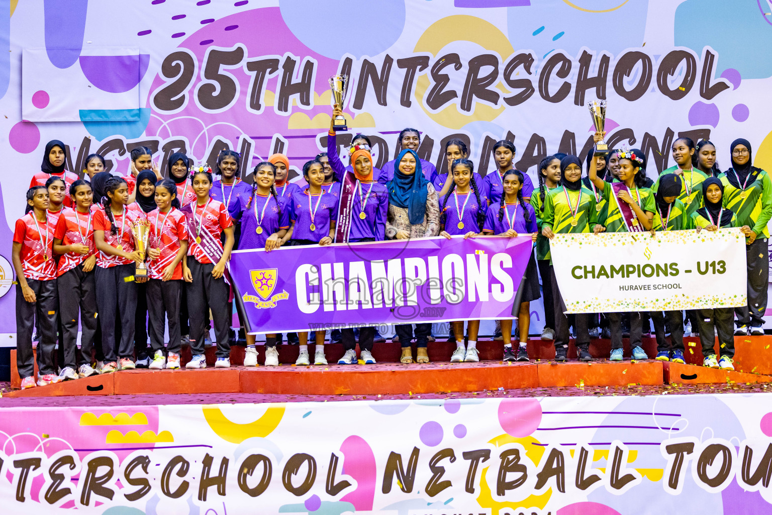 Closing Ceremony of Inter-school Netball Tournament held in Social Center at Male', Maldives on Monday, 26th August 2024. Photos: Hassan Simah / images.mv