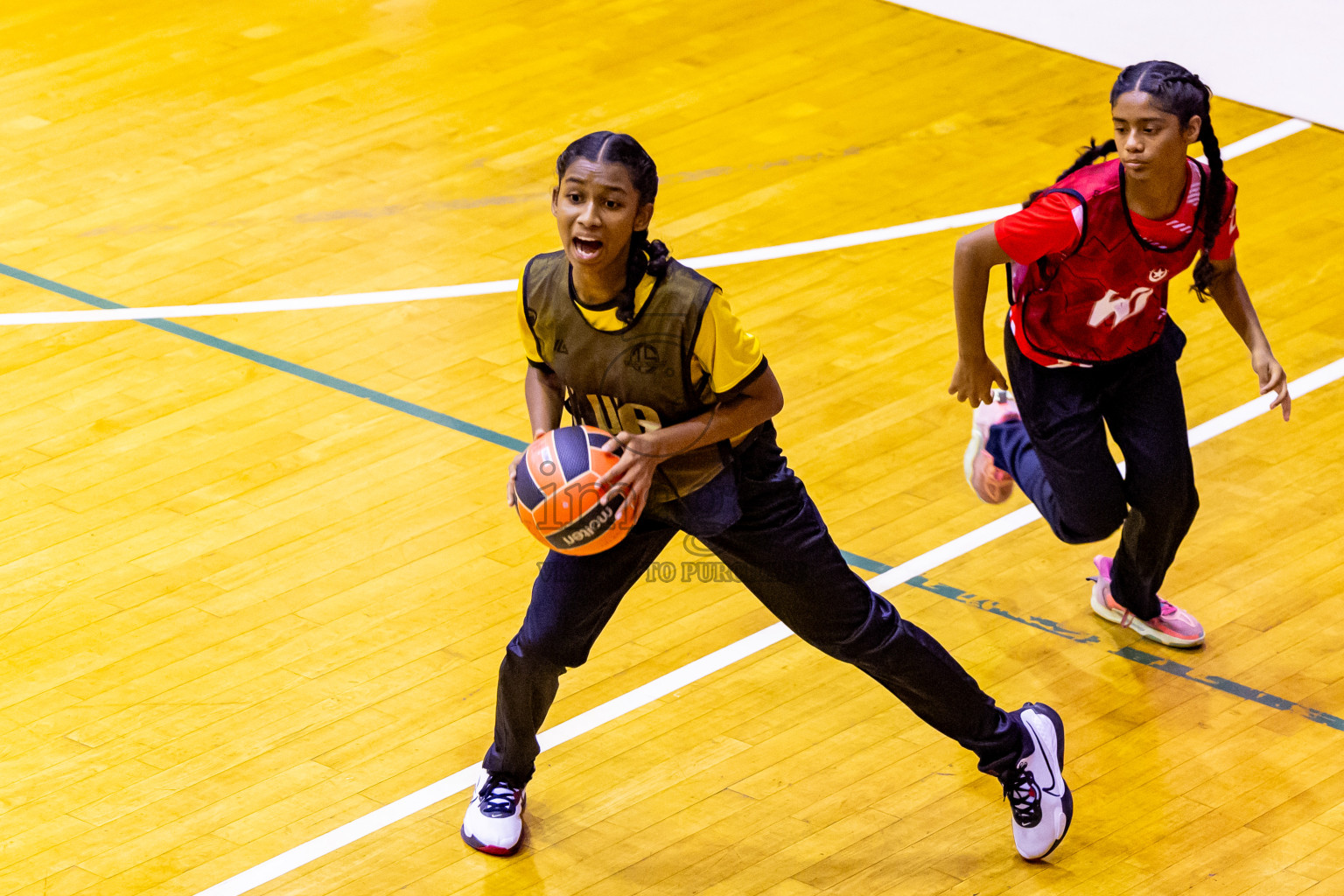 Day 12 of 25th Inter-School Netball Tournament was held in Social Center at Male', Maldives on Thursday, 22nd August 2024. Photos: Nausham Waheed / images.mv