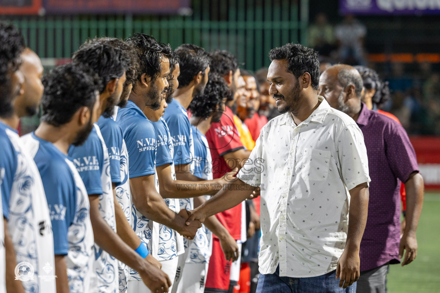 V. Fulidhoo vs V. Felidhoo in Day 12 of Golden Futsal Challenge 2025 was held on Thursday, 16th January 2025, in Hulhumale', Maldives Photos: Mohamed Mahfooz Moosa / images.mv