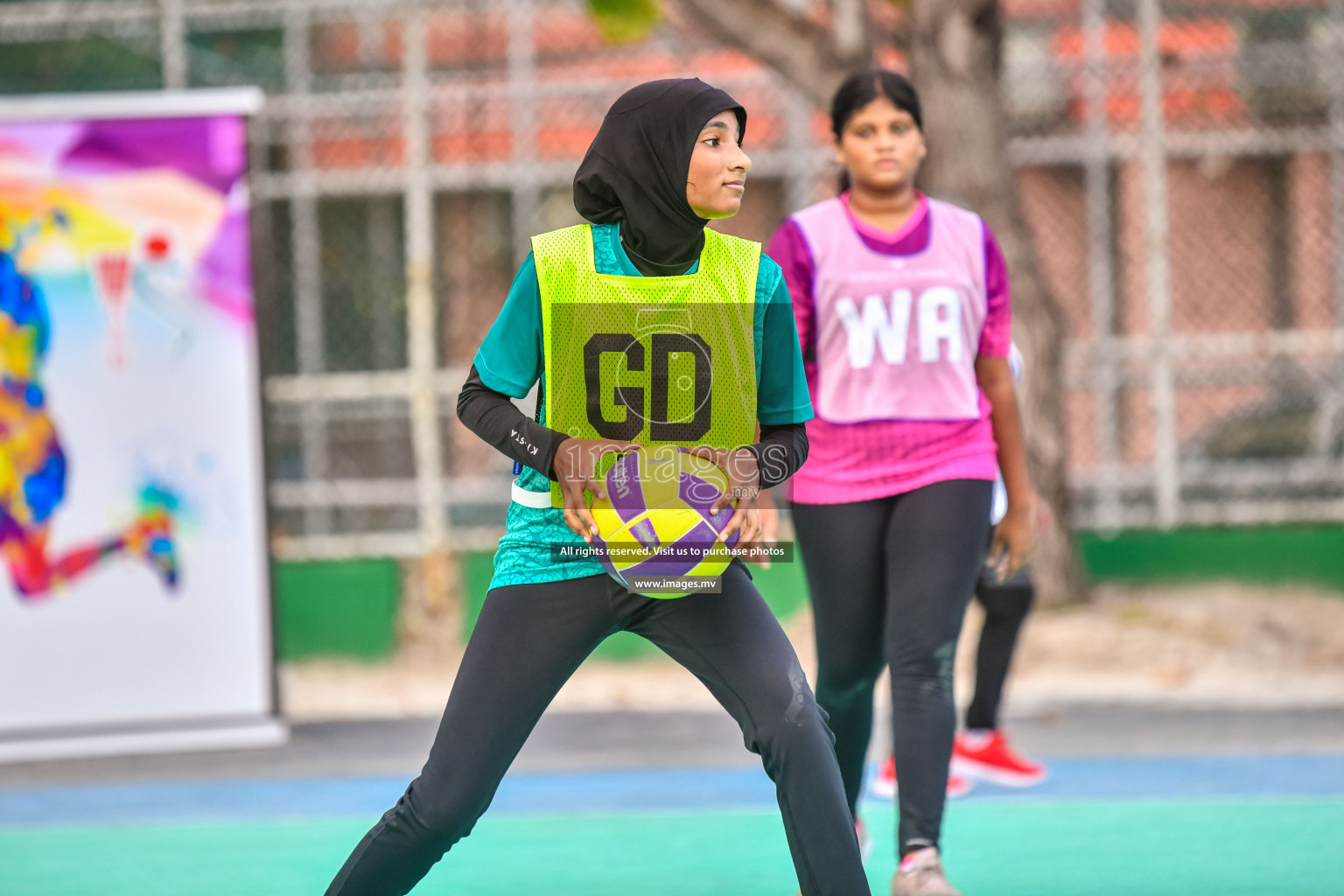 Day 9 of Junior Netball Championship 2022 held in Male', Maldives. Photos by Nausham Waheed