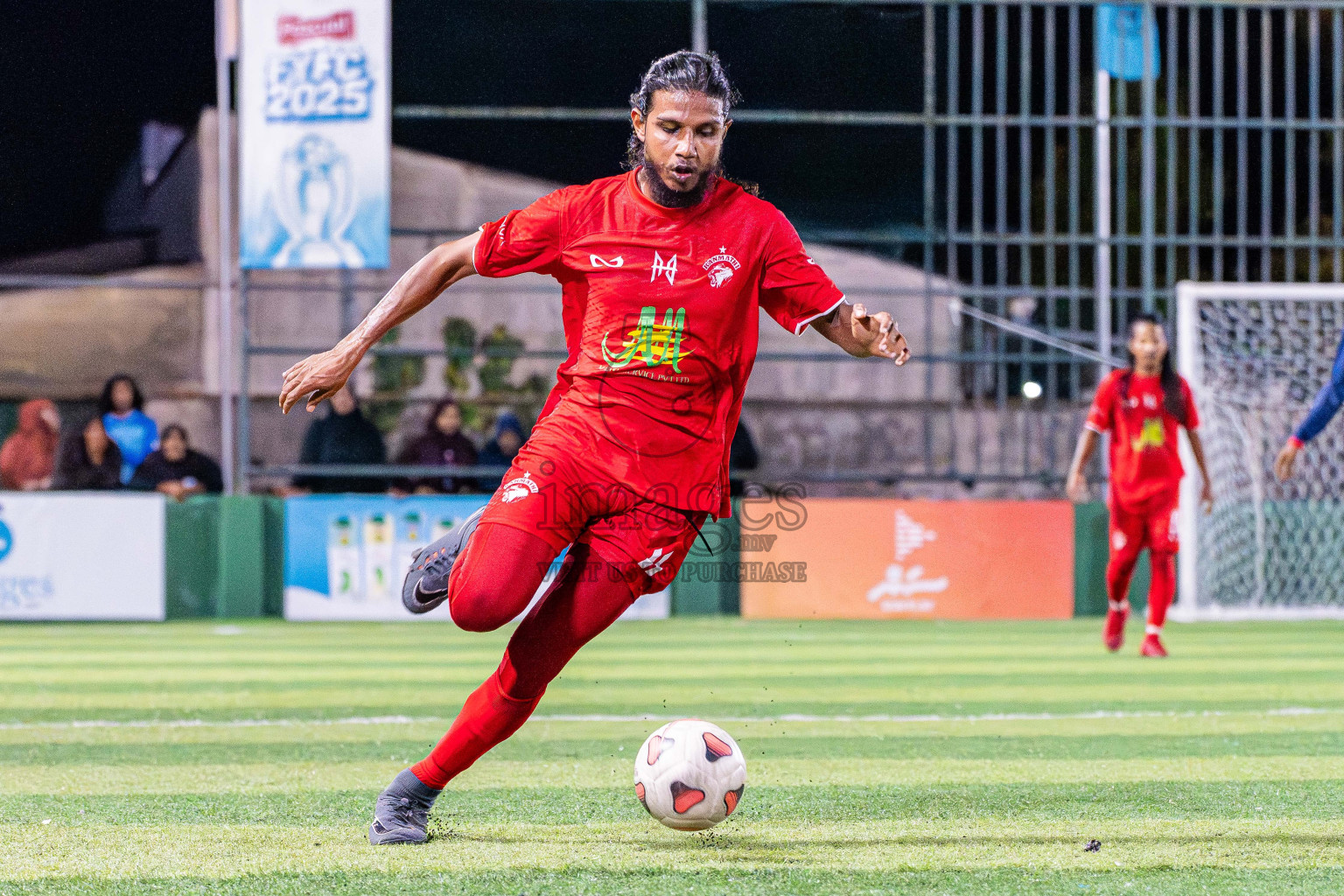 Kanmathi FC VS Maahinne United in Day 4 - Fonadhoo Youth Futsal Challenge 2025 held in Fonadhoo Futsal Stadium, L. Fonadhoo, Maldives on Wednesday, 29th October 2025 Photos: Arif Rasheed / images.mv