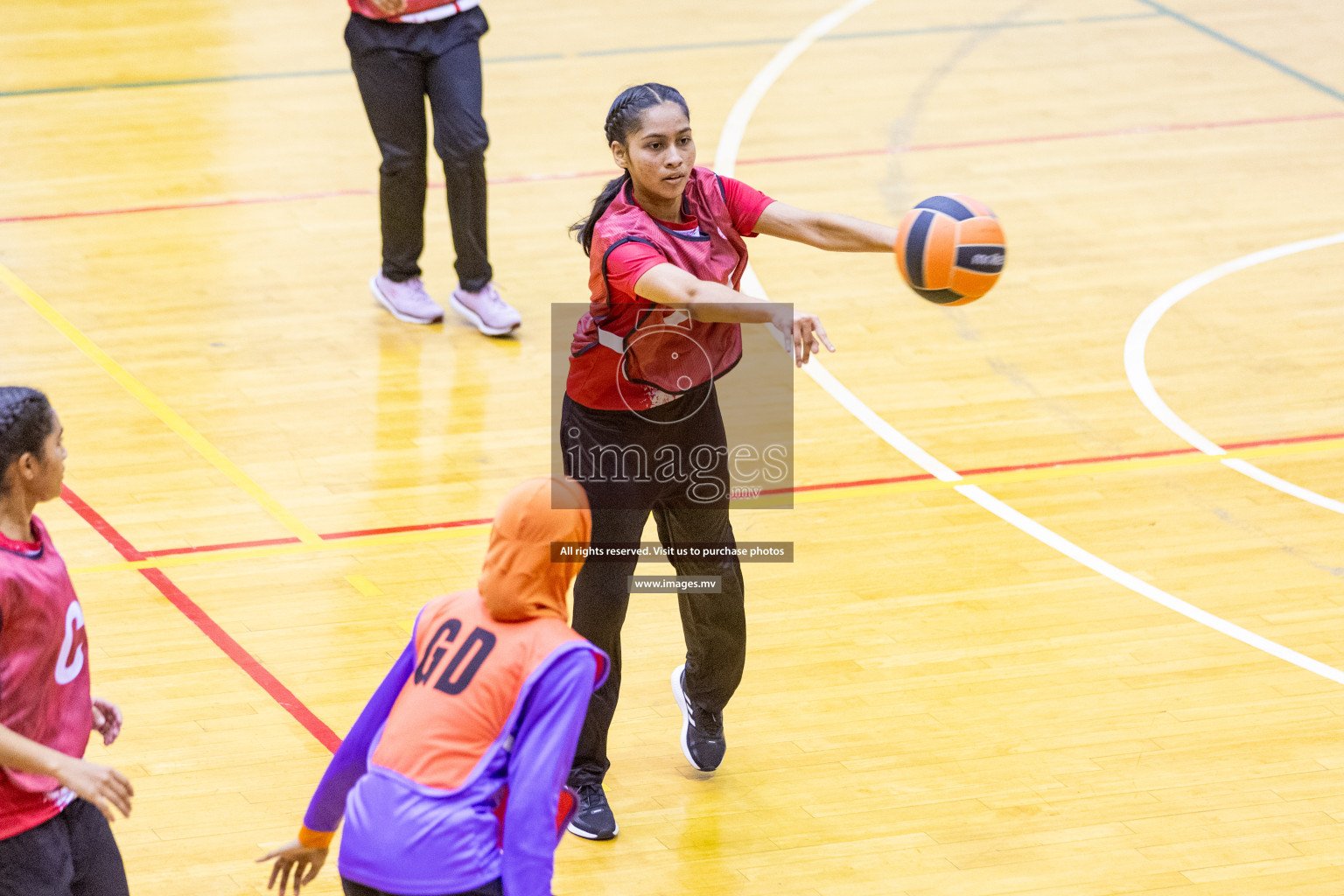 Final of 24th Interschool Netball Tournament 2023 was held in Social Center, Male', Maldives on 7th November 2023. Photos: Nausham Waheed / images.mv