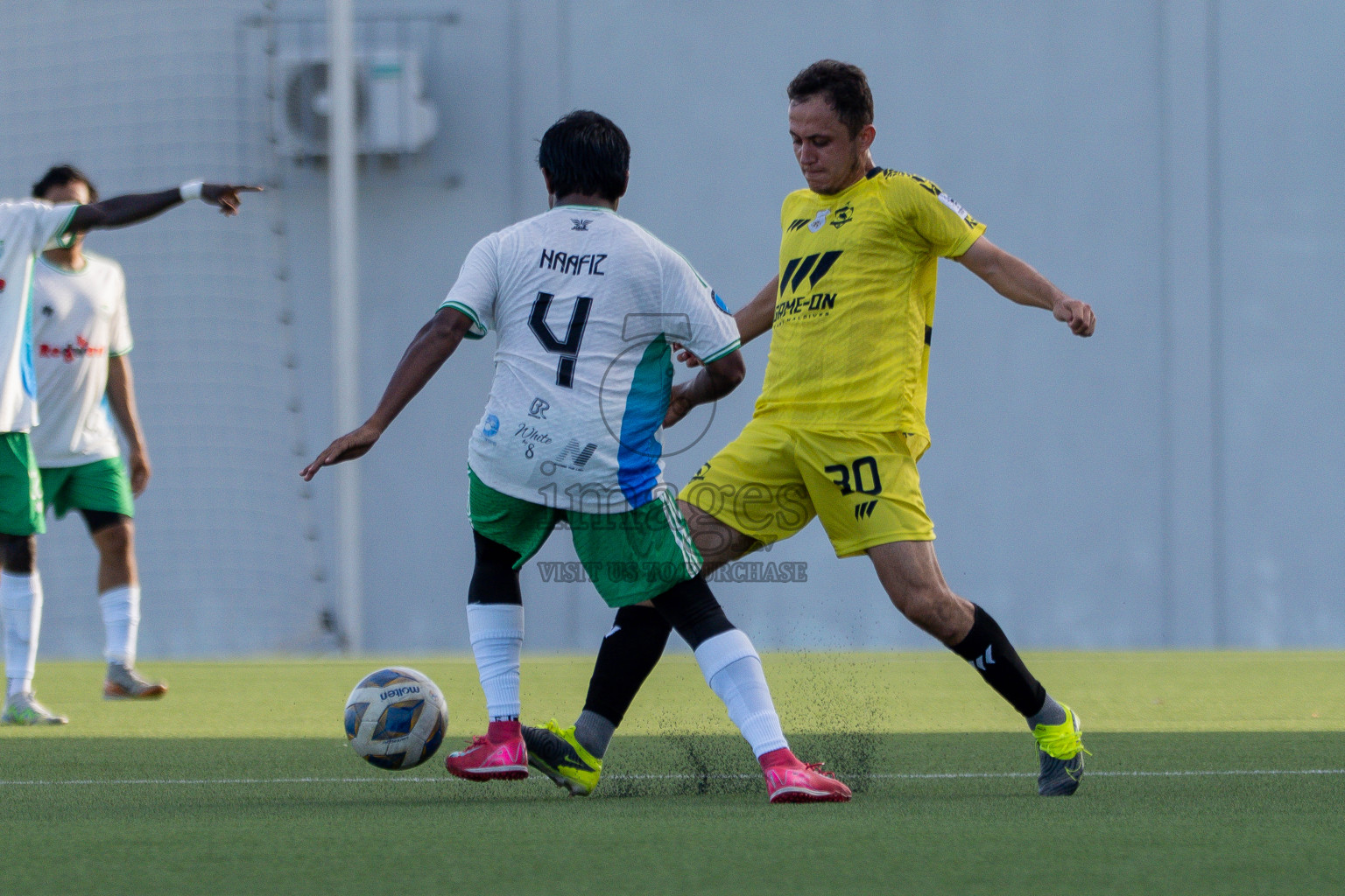 Semi Finals Match 02 Huss Songun FT VS Velaa Sports Club in Day 8 of Eydhafushi Cup 2025 held in Eydhafushi Football Stadium at B. Eydhafushi, Maldives on Saturday, 13th September 2025. Photos: Arif Rasheed / images.mv