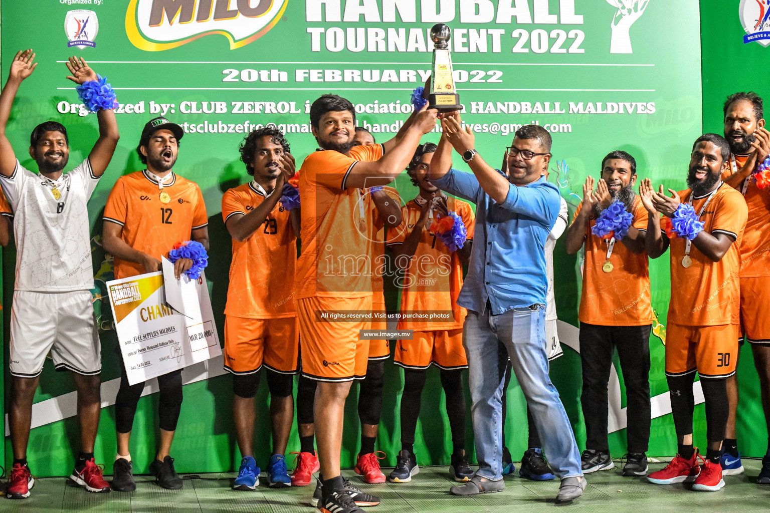 Final of Milo 6th Inter Office Handball Tournament 2022 - Photos by Nausham Waheed