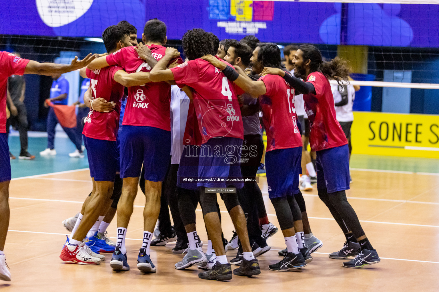 Sports Club City vs Dhivehi Sifainge Club in the Finals of National Volleyball Tournament 2022 on Thursday, 07th July 2022, held in Social Center, Male', Maldives