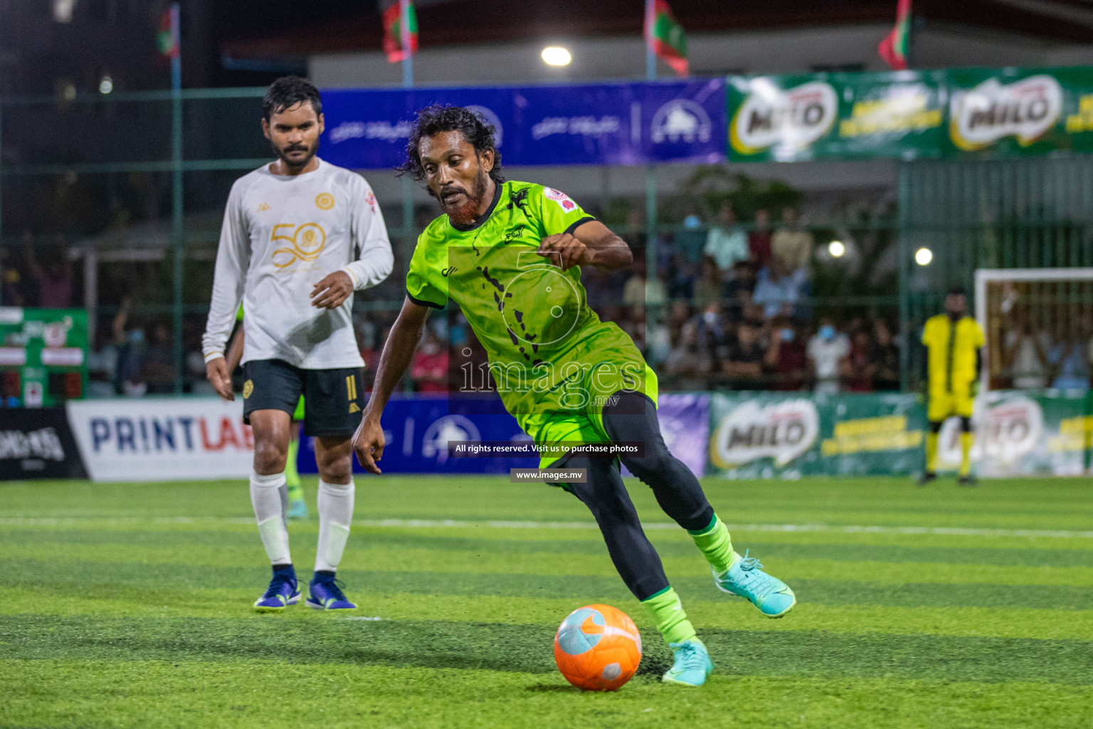 Team FSM Vs Prisons Club in the Semi Finals of Club Maldives 2021 held in Hulhumale, Maldives on 15 December 2021. Photos: Ismail Thoriq / images.mv