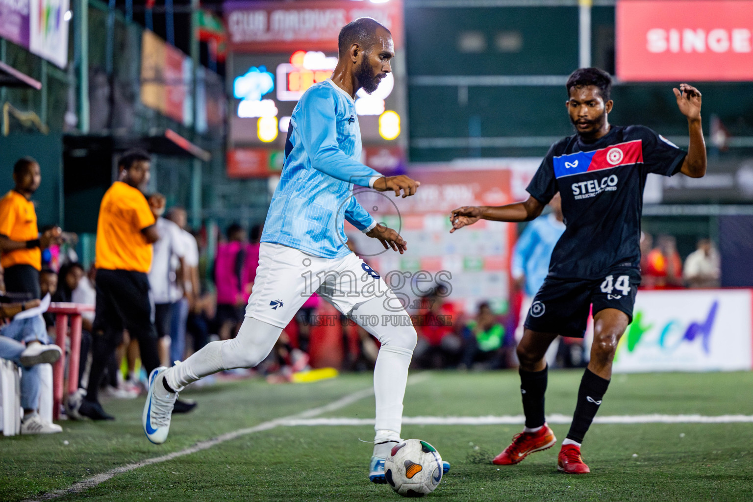 TEAM MACL vs STELCO RC in Quarter Finals of Club Maldives Cup 2024 held in Rehendi Futsal Ground, Hulhumale', Maldives on Wednesday, 9th October 2024. Photos: Nausham Waheed / images.mv