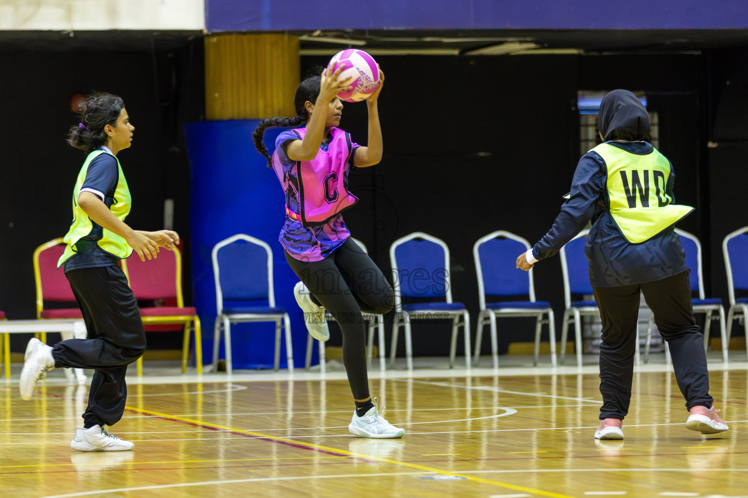 AIS  Netball academy vs N sports Academy in Day 3 of 3rd Netball Junior Championship, held at Social Center on Wednesday 22nd January 2025 . Photos: Shuu Abdul Sattar / images.mv
