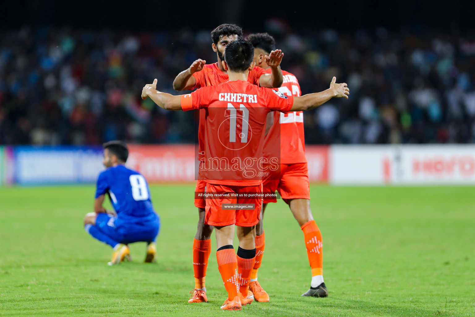 Kuwait vs India in the Final of SAFF Championship 2023 held in Sree Kanteerava Stadium, Bengaluru, India, on Tuesday, 4th July 2023. Photos: Nausham Waheed, Hassan Simah / images.mv