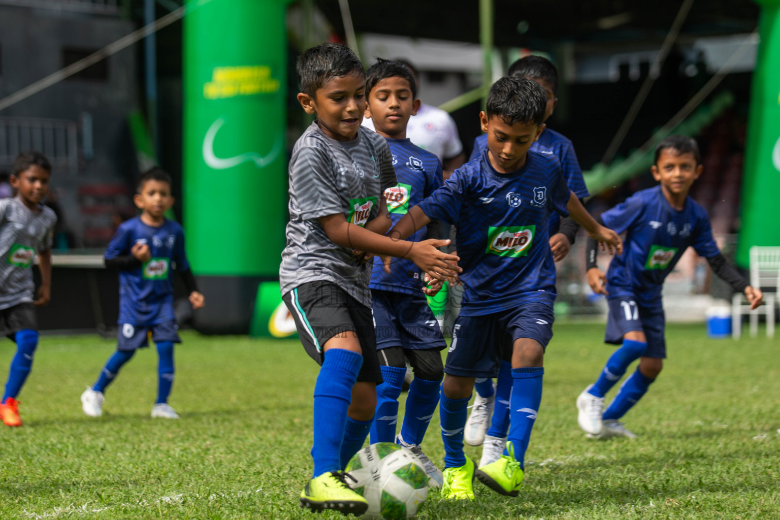 Day 2 of MILO Kids Football Fiesta was held at National Stadium in Male', Maldives on Saturday, 24th February 2024.