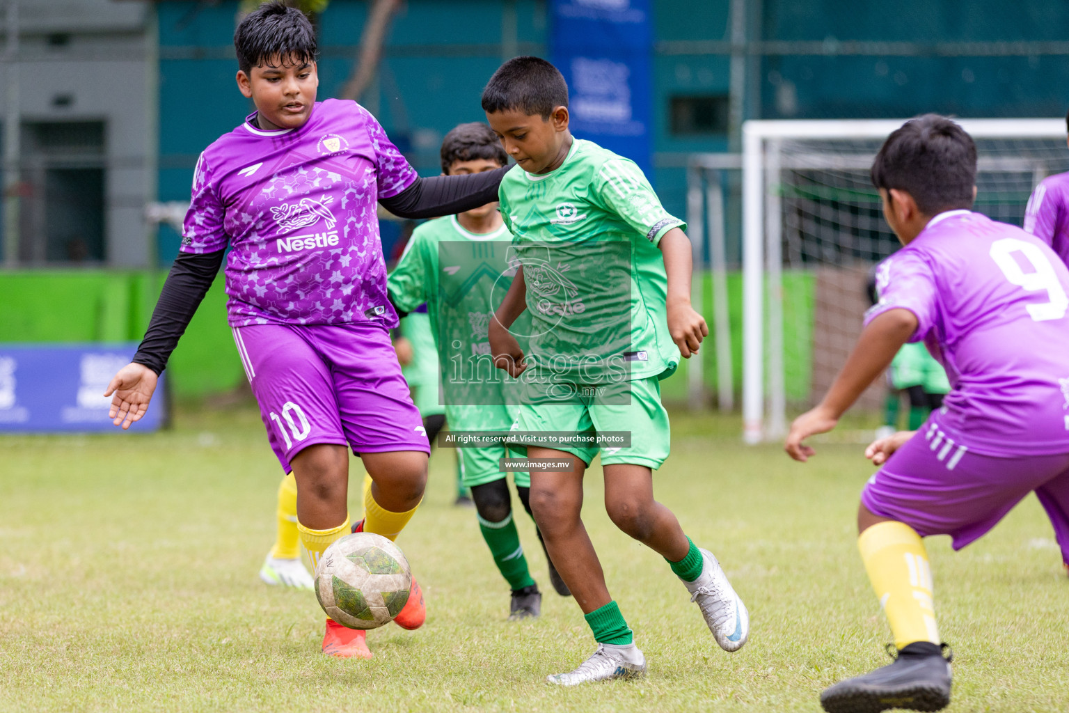 Day 1 of Milo kids football fiesta, held in Henveyru Football Stadium, Male', Maldives on Wednesday, 11th October 2023 Photos: Nausham Waheed/ Images.mv