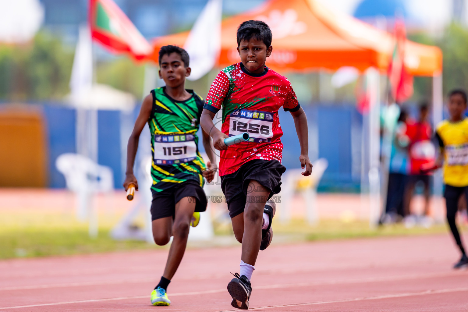 Day 5 of MWSC Interschool Athletics Championships 2024 held in Hulhumale Running Track, Hulhumale, Maldives on Wednesday, 13th November 2024. Photos by: Nausham Waheed / Images.mv