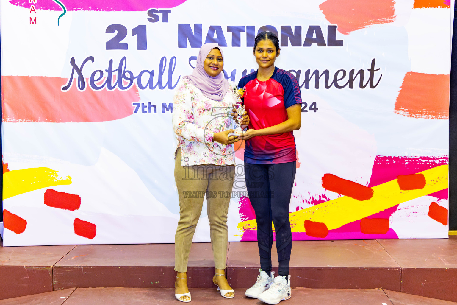 Club Matrix vs Club Green Streets in Final of 21st National Netball Tournament was held in Social Canter at Male', Maldives on Wednesday, 22nd May 2024. Photos: Nausham Waheed / images.mv