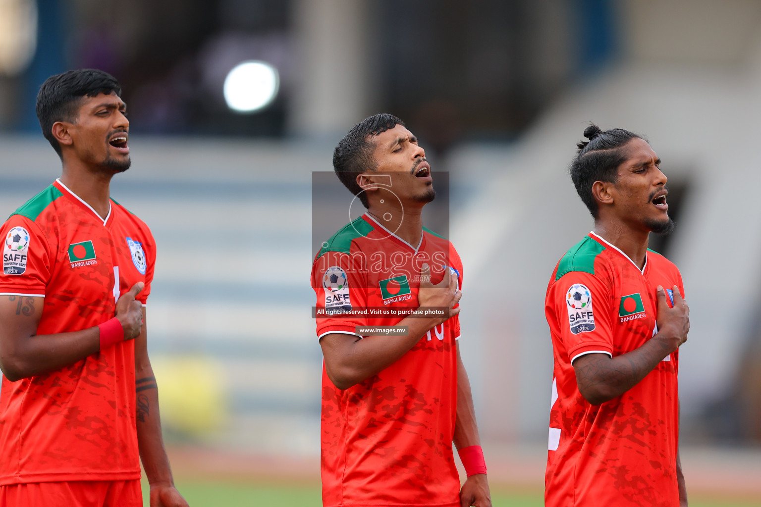 Kuwait vs Bangladesh in the Semi-final of SAFF Championship 2023 held in Sree Kanteerava Stadium, Bengaluru, India, on Saturday, 1st July 2023. Photos: Nausham Waheed, Hassan Simah / images.mv