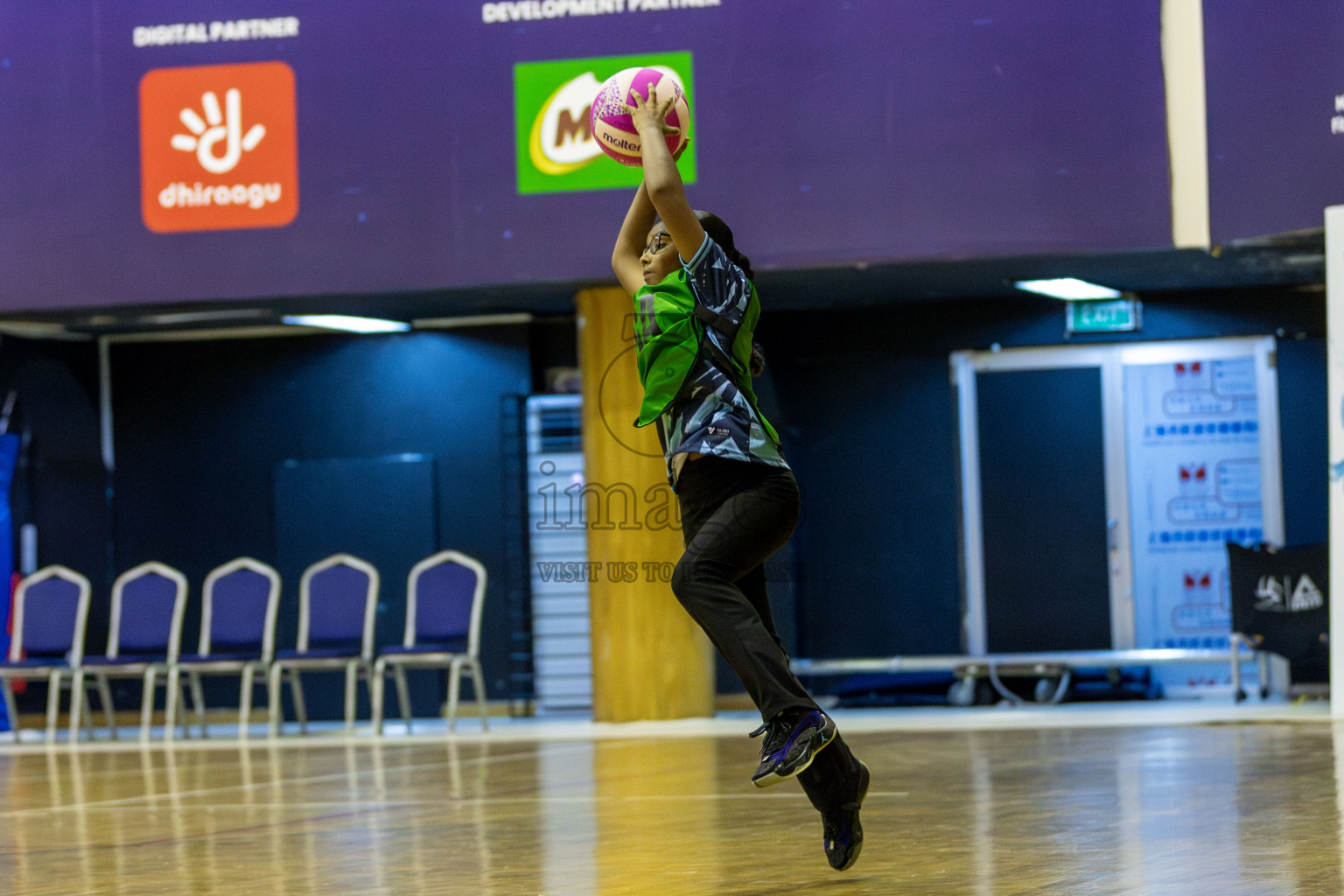 FIONTI A Team vs High flyers in Day 2 of 3rd Junior Championship - Netball association of Maldives, held at Social Center on Monday 20th January 2025 . Photos by Shuu Abdul Sattar