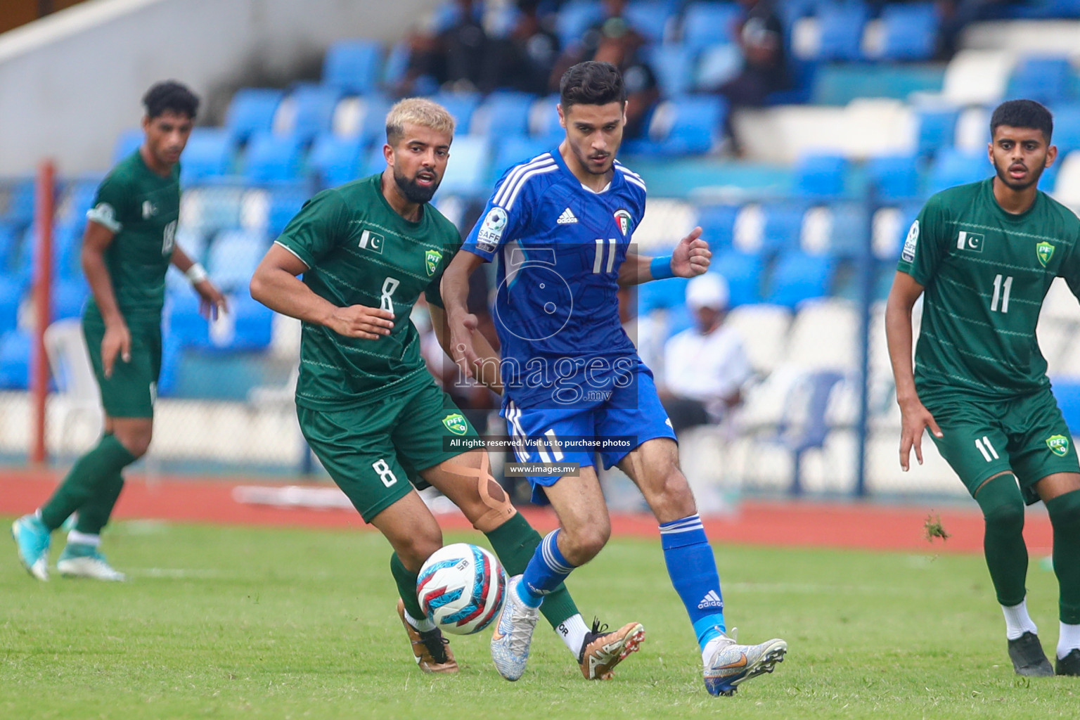 Pakistan vs Kuwait in SAFF Championship 2023 held in Sree Kanteerava Stadium, Bengaluru, India, on Saturday, 24th June 2023. Photos: Nausham Waheedh / images.mv