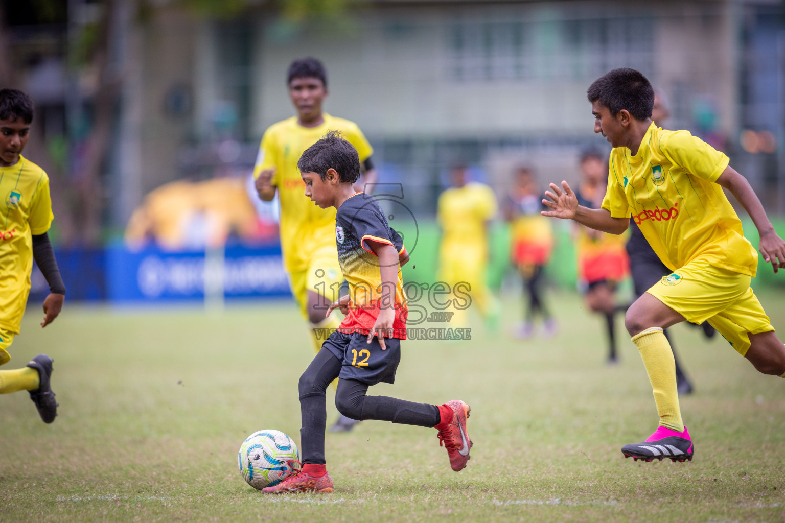 Eagles vs Maziya (U12) in Dhivehi Youth League 2024 - Day 2. Matches held at Henveiru Stadium on 22nd November 2024 , Friday. Photos: Shuu Abdul Sattar/ Images.mv