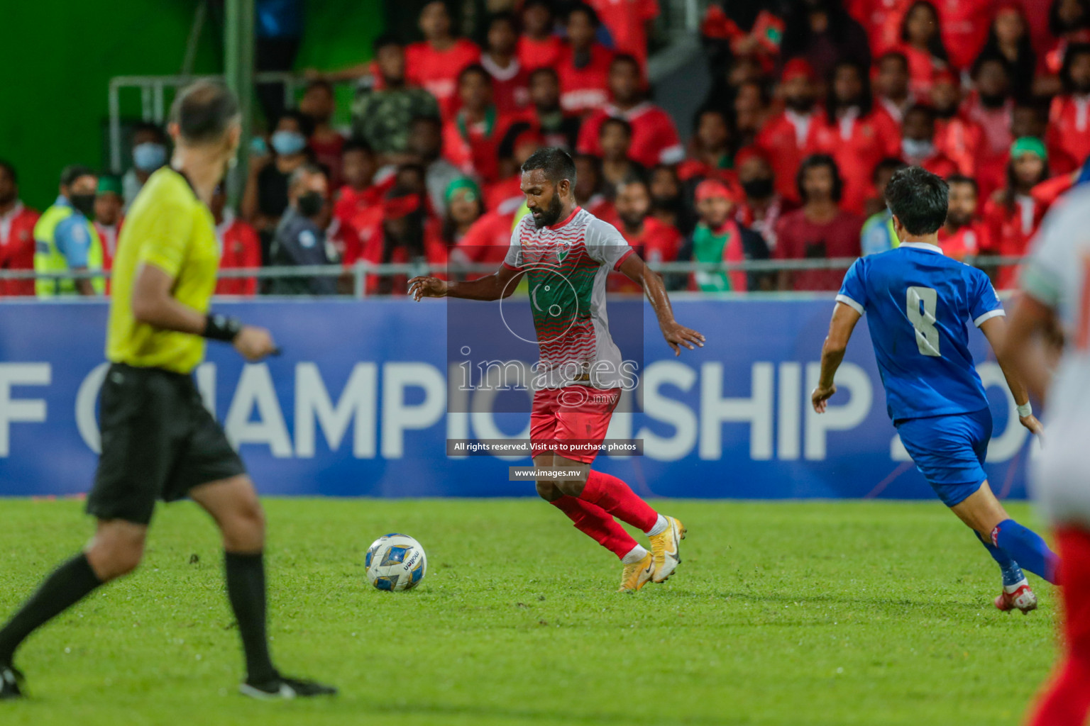 Maldives vs Nepal in SAFF Championship 2021 held on 1st October 2021 in Galolhu National Stadium, Male', Maldives