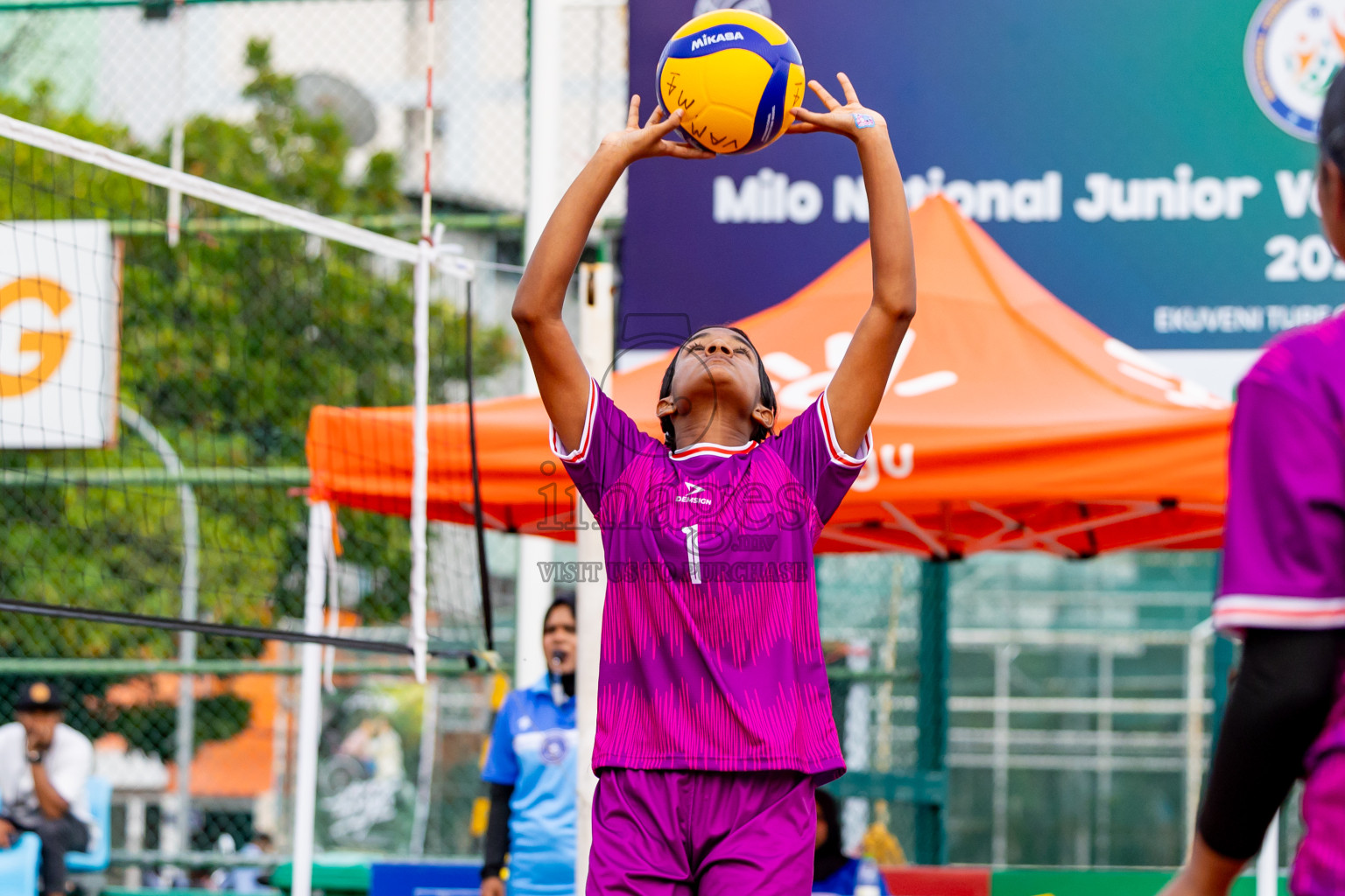 City Sports Club vs Alma Sports Club in Milo National Junior Volleyball Championship 2025 Day 4 was held on Tuesday, 25th November 2025 at Ekuveni Turf Court Male', Maldives. Photos: Nausham Waheed / images.mv