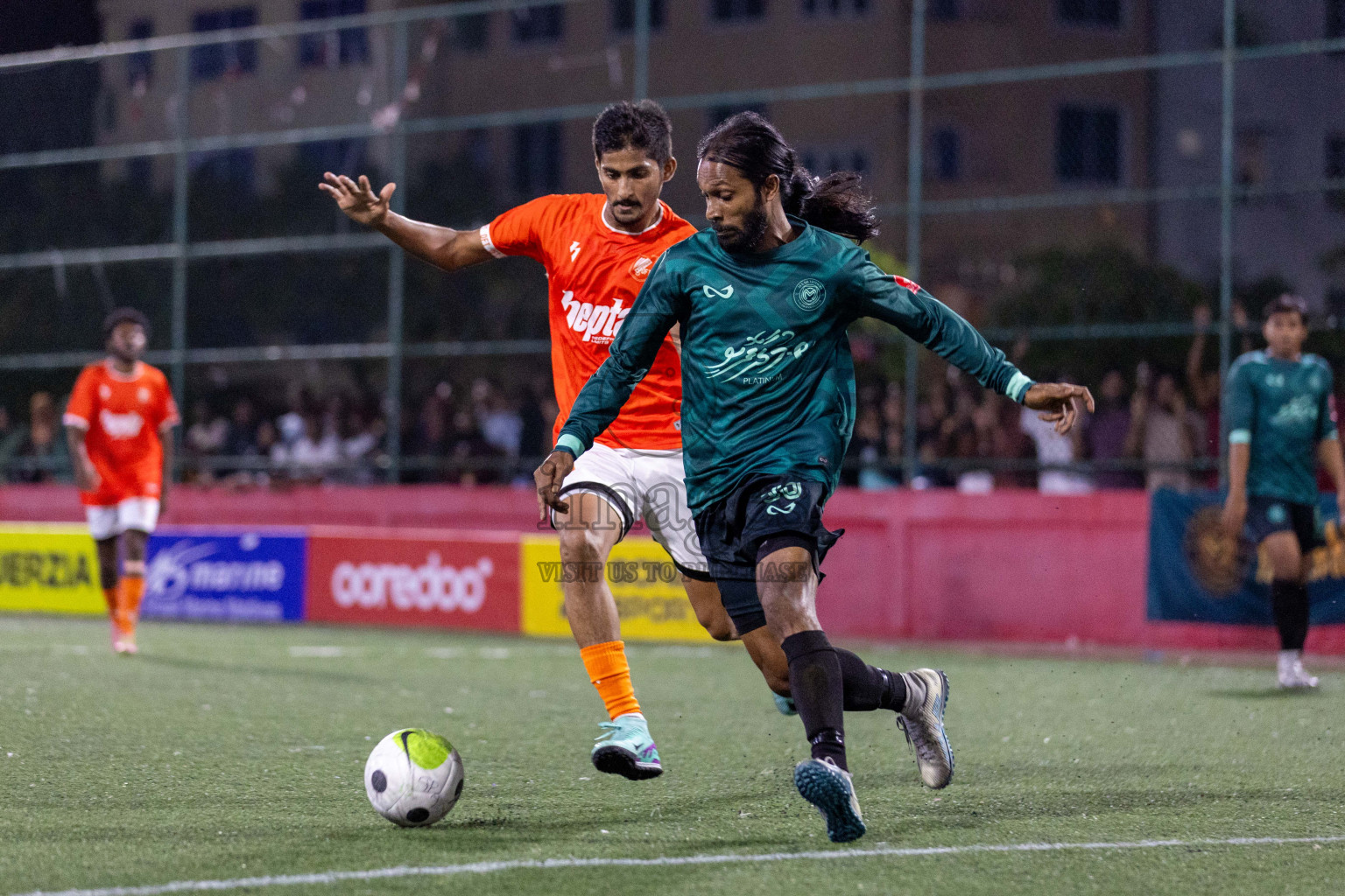 L Maabaidhoo  vs L Dhanbidhoo in Day 3 of Golden Futsal Challenge 2024 was held on Wednesday, 17th January 2024, in Hulhumale', Maldives Photos: Nausham Waheed / images.mv