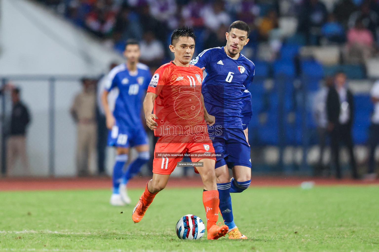 Kuwait vs India in the Final of SAFF Championship 2023 held in Sree Kanteerava Stadium, Bengaluru, India, on Tuesday, 4th July 2023. Photos: Nausham Waheed / images.mv