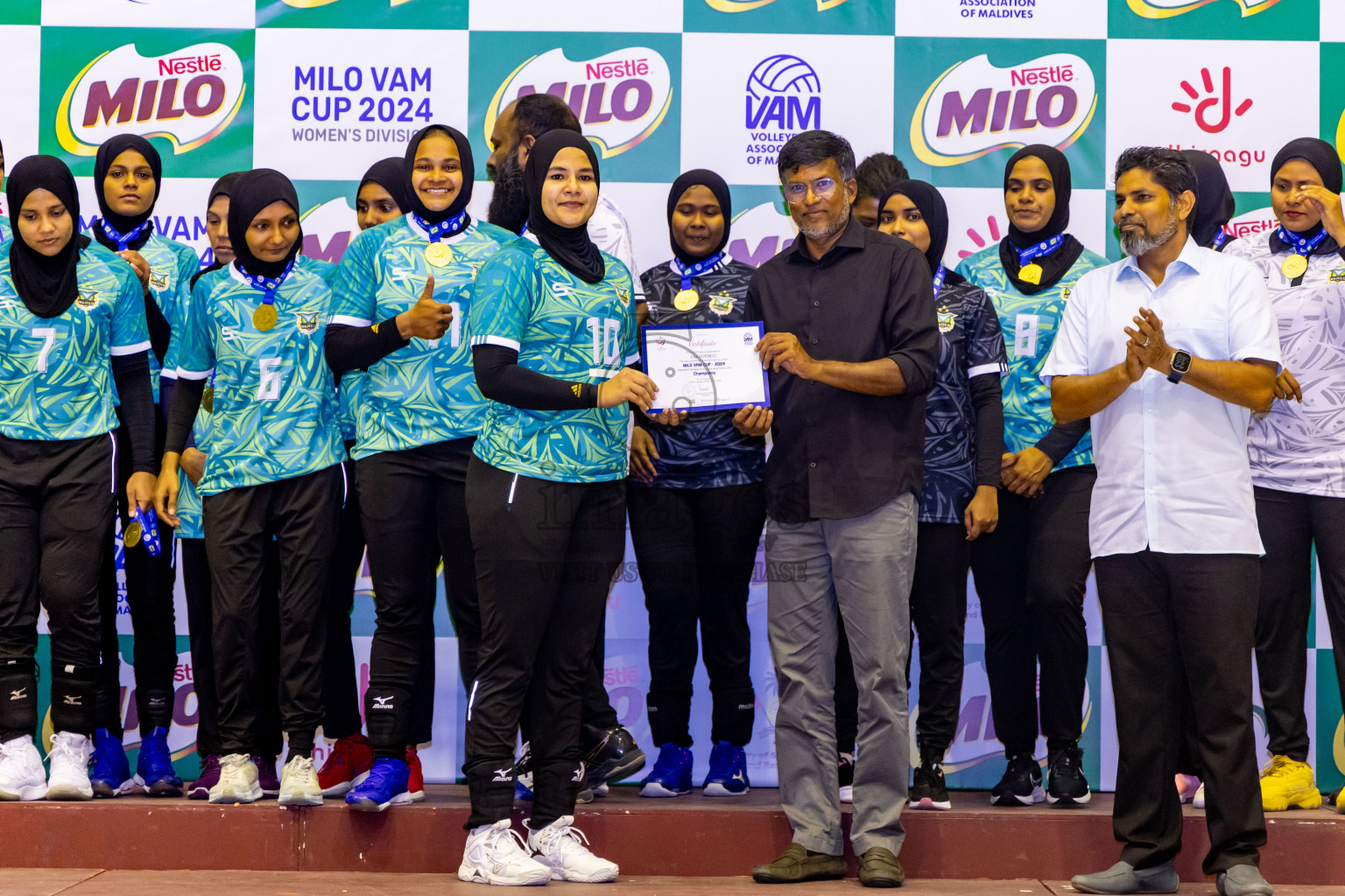 Final of Women's Division of Milo VAM Cup 2024 held in Male', Maldives on Saturday, 13th July 2024 at Social Center Indoor Hall Photos By: Nausham Waheed / images.mv