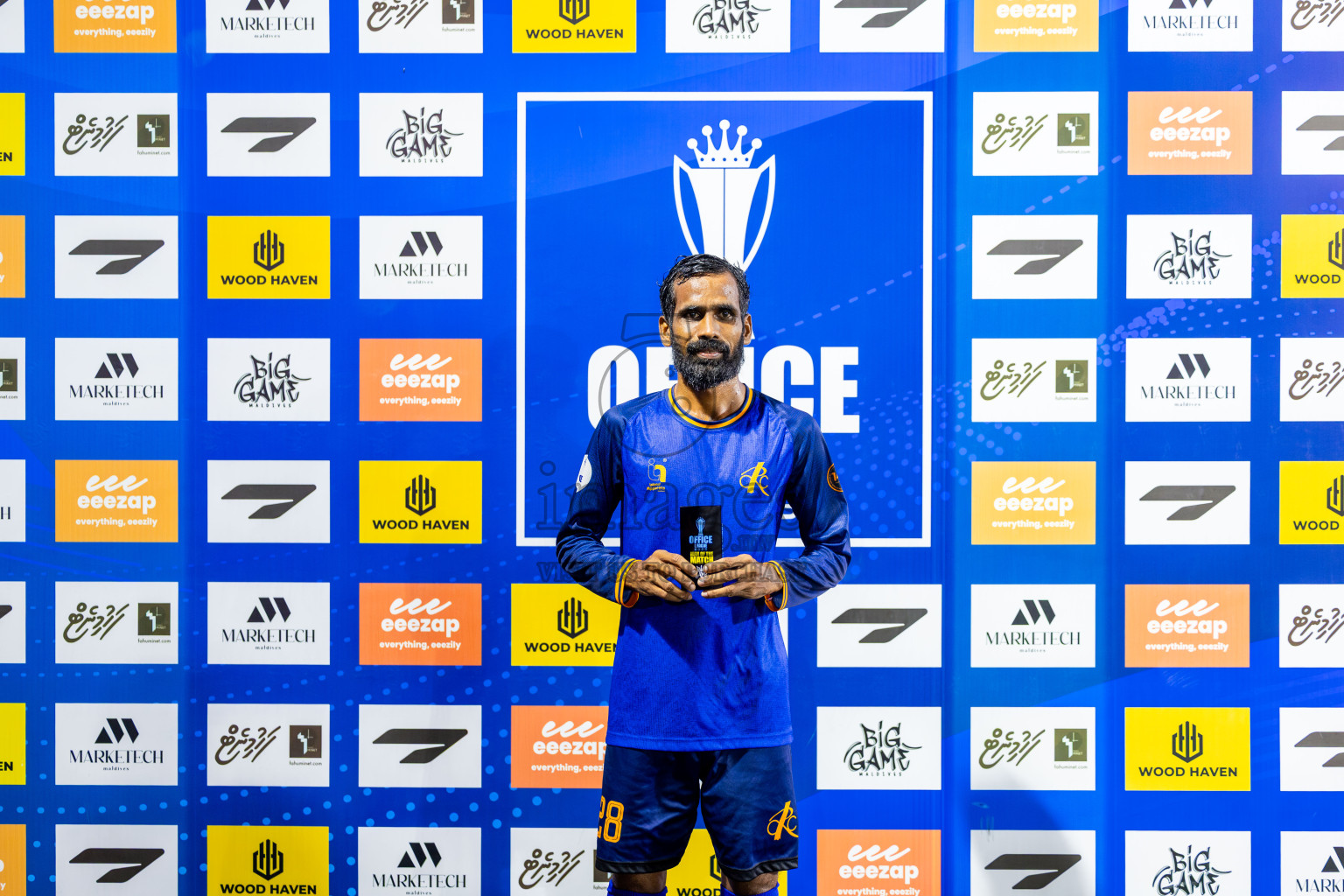 Hulhumale' Hospital vs Customs RC in Day 15 of Office League 2025 was held on Friday, 2nd May 2025 in Hulhumale', Maldives. Photos: Nausham Waheed / images.mv