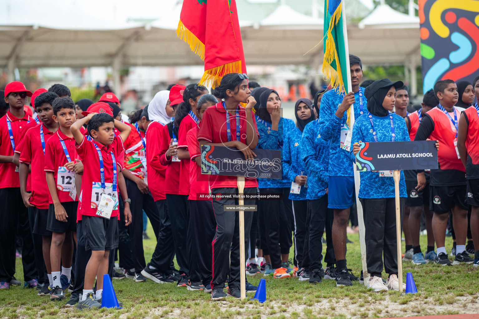 Day one of Inter School Athletics Championship 2023 was held at Hulhumale' Running Track at Hulhumale', Maldives on Saturday, 14th May 2023. Photos: Nausham Waheed / images.mv