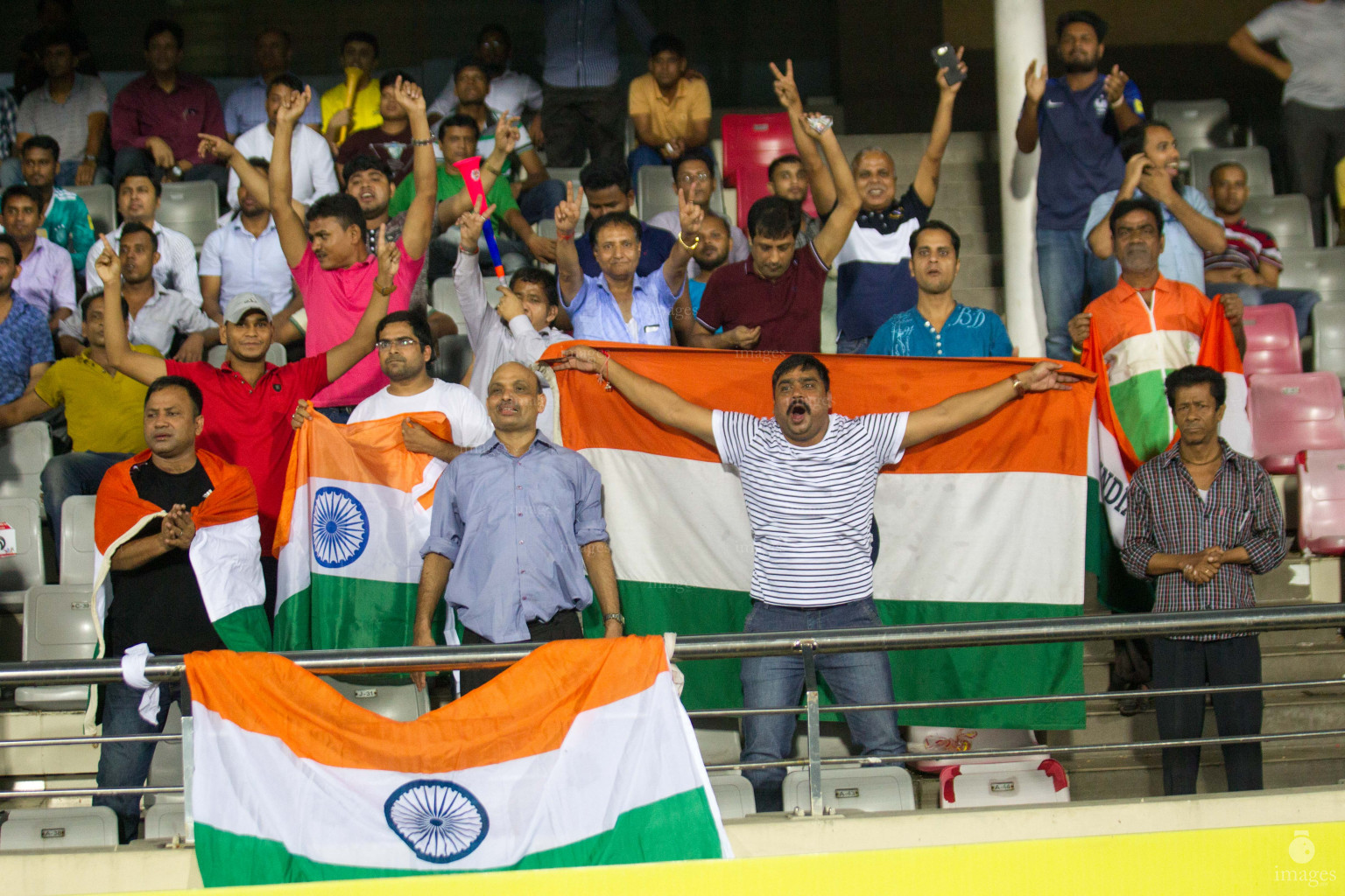 India vs Pakistan in SAFF Suzuki Cup 2018 semifinals in Dhaka, Bangladesh, Wednesday, September 12, 2018. (Images.mv Photo/Ismail Thoriq)