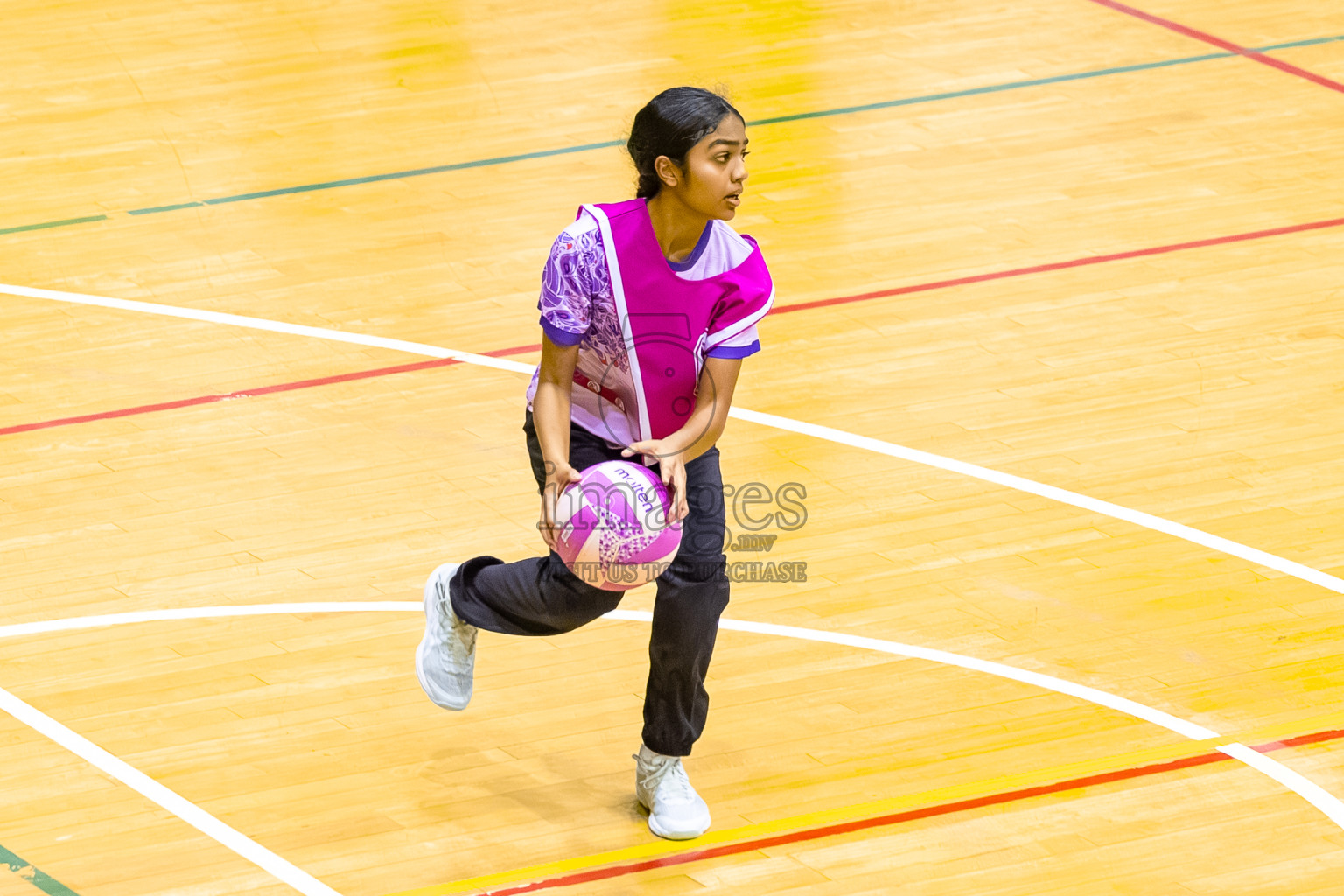 Day 9 of 24th Milo Netball Association Championship was held in Social Center at Male', Maldives on Tuesday, 9th September 2025. Photos: Mohamed Mahfooz Moosa / images.mv