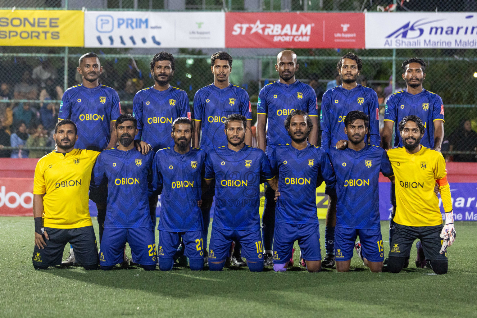 B Eydhafushi vs B Kendhoo in Day 18 of Golden Futsal Challenge 2024 was held on Thursday, 1st February 2024, in Hulhumale', Maldives Photos: Nausham Waheed, / images.mv