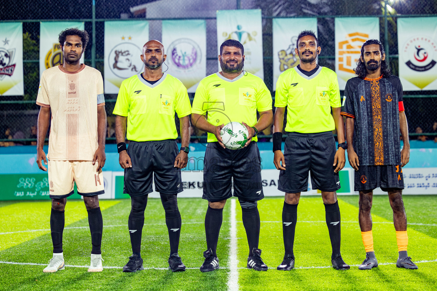The Dee Ess Kay vs Dee Cee Jay Sc in Day 3 of Laamehi Dhiggaru Ekuveri Futsal Challenge 2025 was held on Saturday, 26th July 2025, at Dhiggaru Futsal Ground, Dhiggaru, Maldives Photos: Nausham Waheed / images.mv