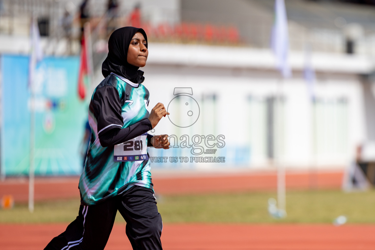 Day 2 of MWSC Interschool Athletics Championships 2024 held in Hulhumale Running Track, Hulhumale, Maldives on Sunday, 10th November 2024. 
Photos by:  Hassan Simah / Images.mv