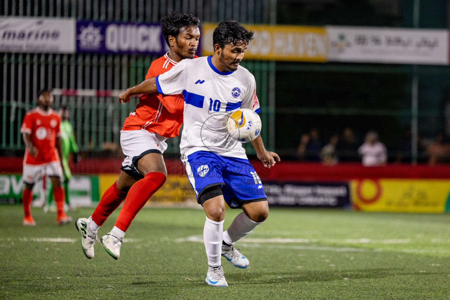 Th. Veymandoo VS Th. Kandoodhoo in Day 18 of Golden Futsal Challenge 2025 was held on Wednesday, 22nd January 2025, in Hulhumale', Maldives. Photos: Nausham Waheed / images.mv