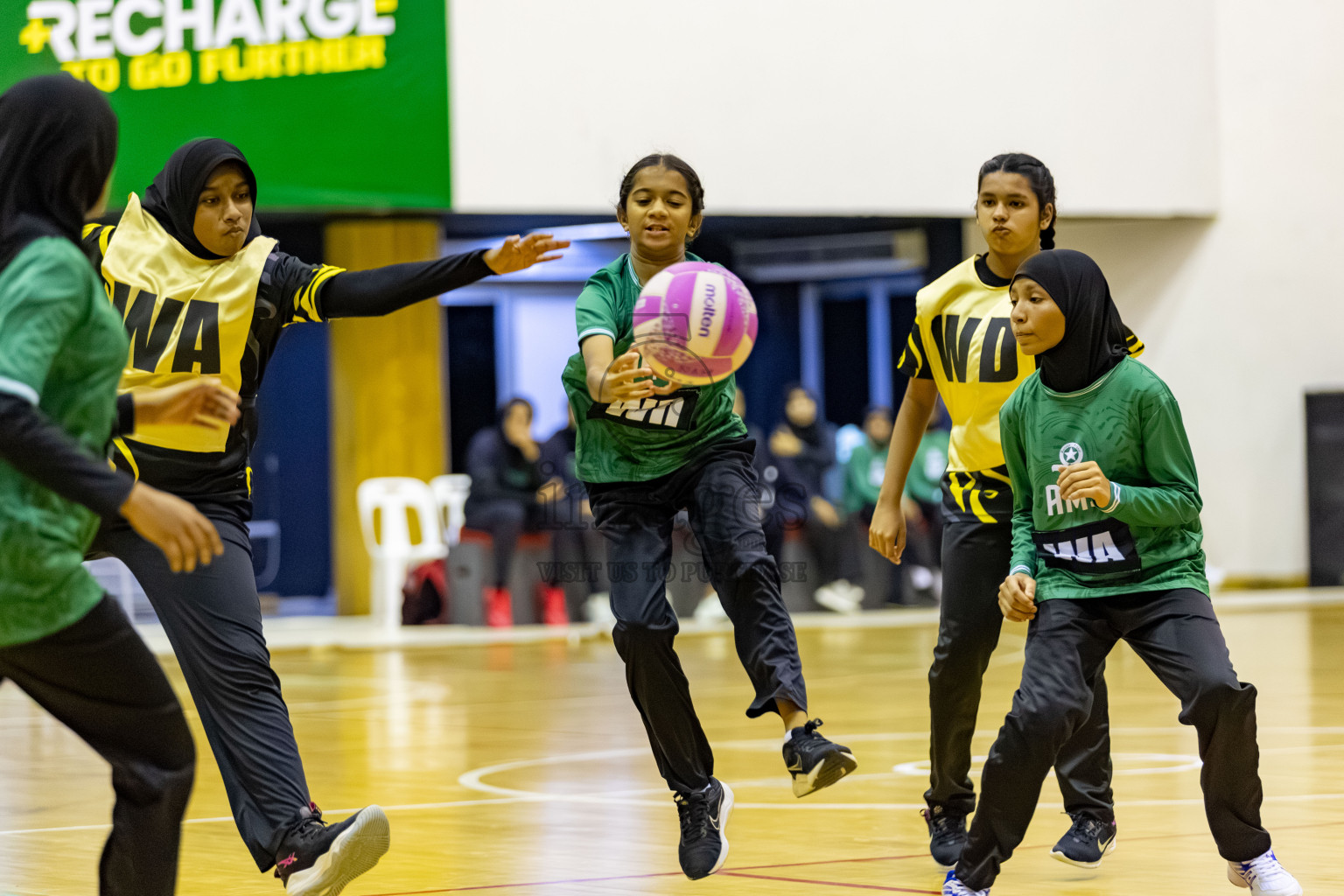Day 8 of 26th Inter-School Netball Tournament 2025 was held in Social Center Indoor Hall on Sunday, 26th October 2025. Photos: Hassan Simah / images.mv
