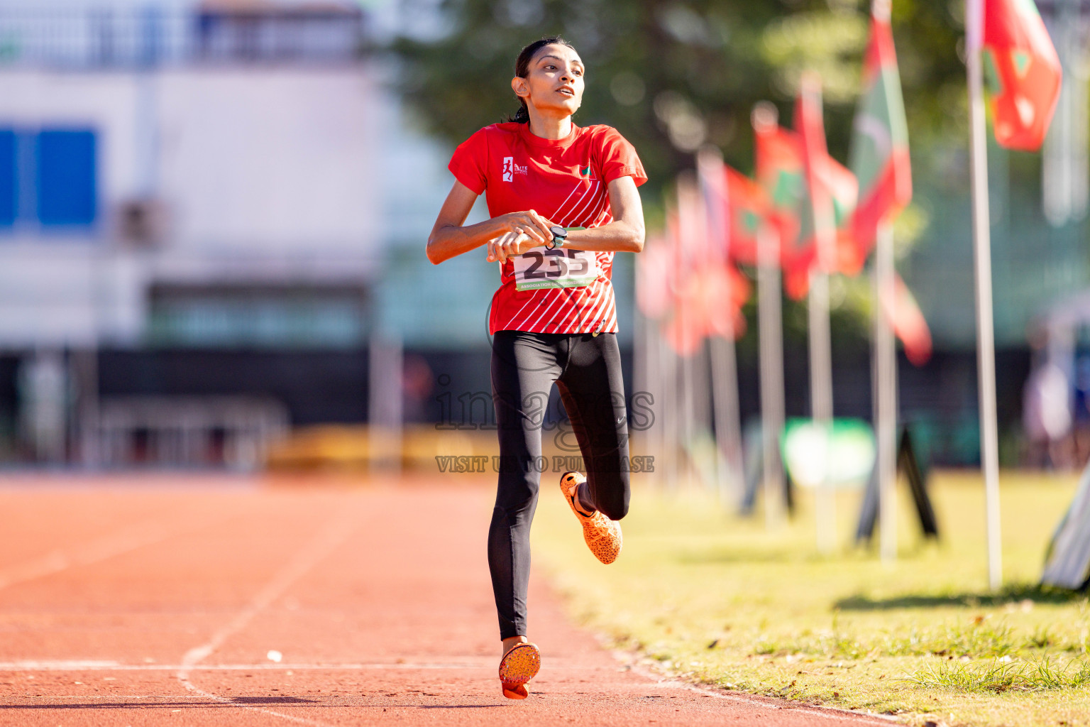 Day 2 of 12th Milo Association Championships was held in Ekuveni Track at Male', Maldives on Friday, 25th April 2025. 
Photos: Hassan Simah / images.mv